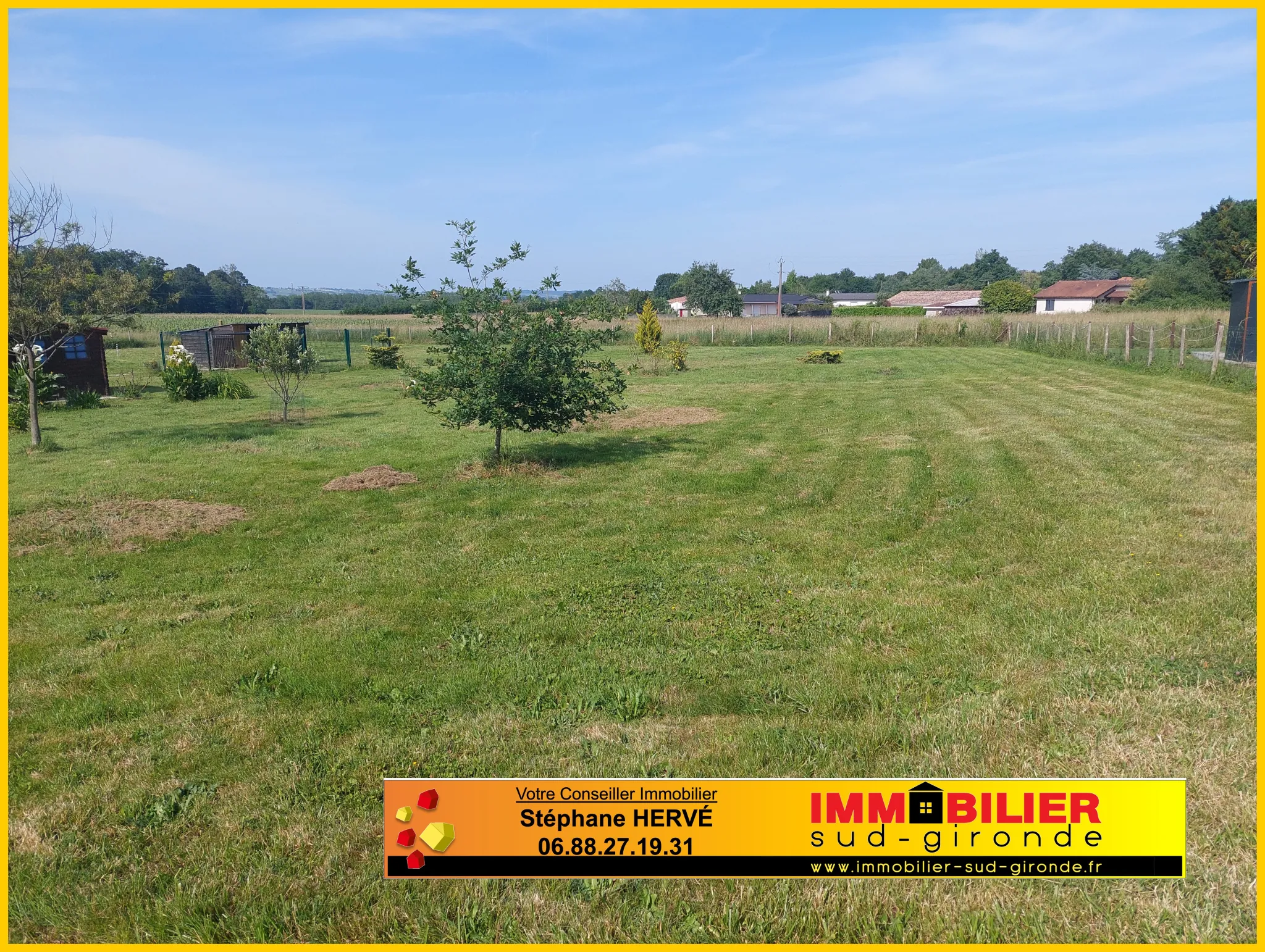 Terrain constructible de 822 m² à Langon proche des commodités