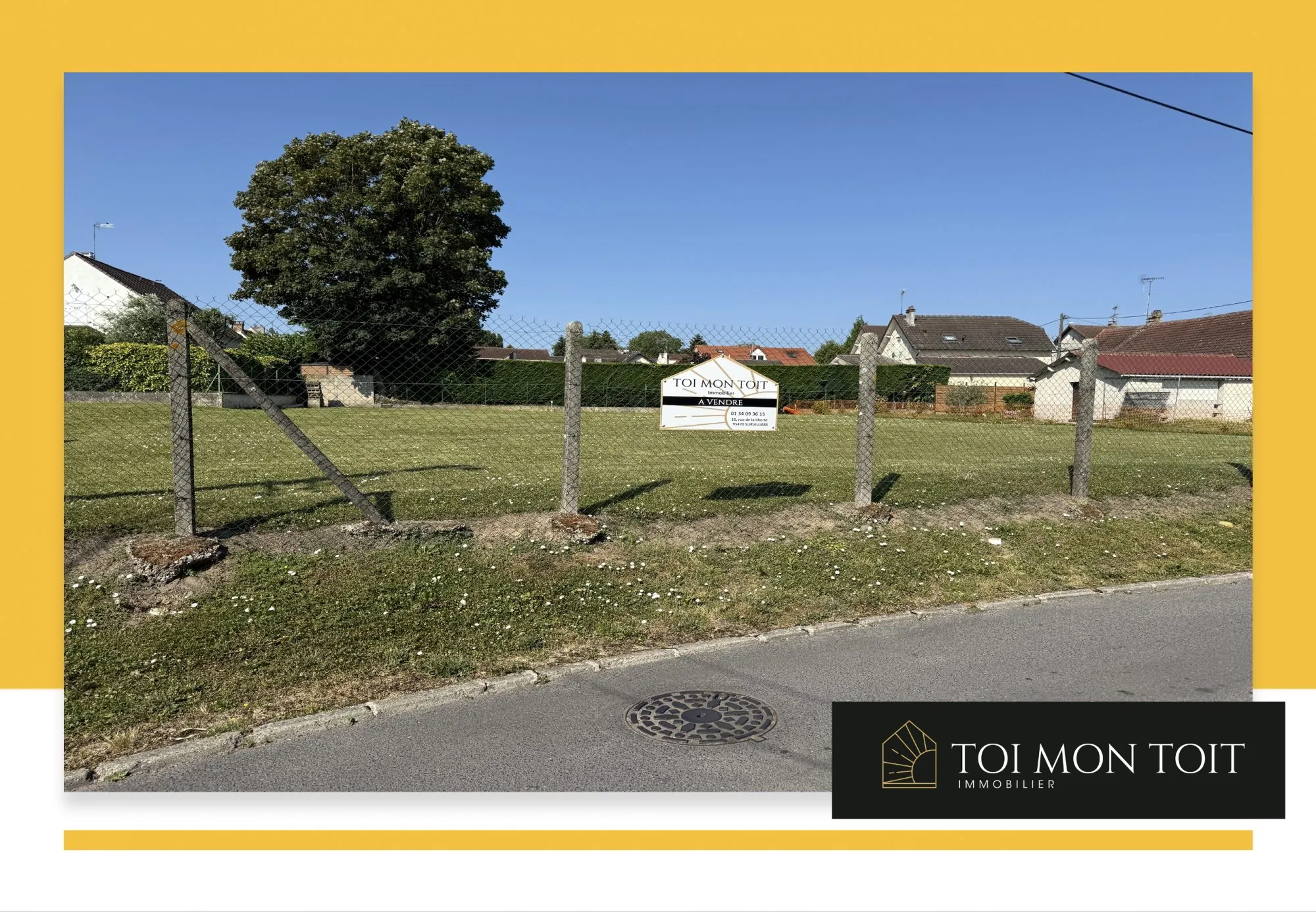 Terrains constructibles à Survilliers - 446 m² et 458 m² en impasse