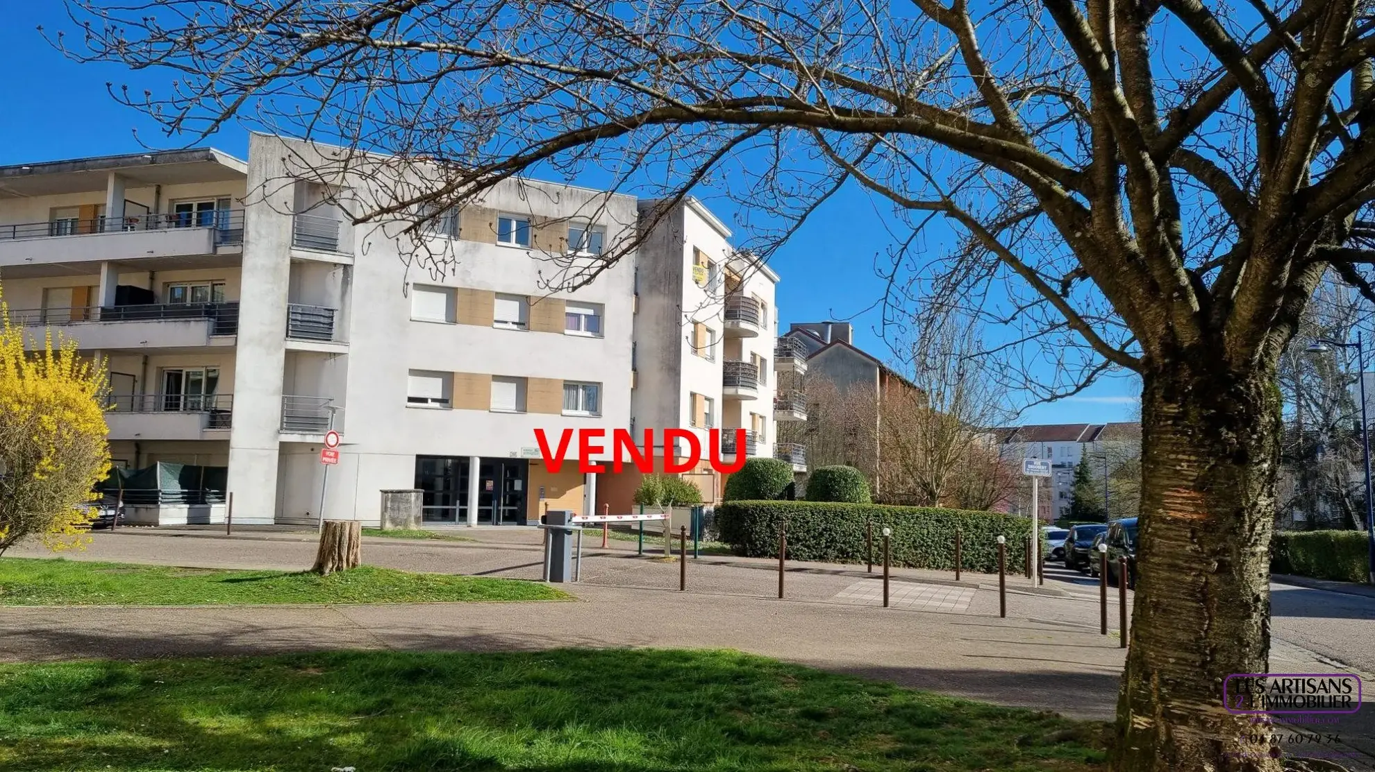 Appartement F2 avec terrasse, parking en sous-sol à Metz Sablon