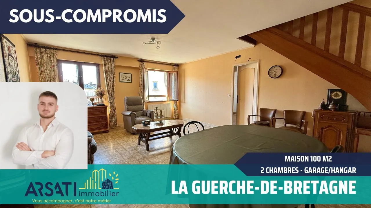 Maison de 100m² avec 2 chambres et garage à La Guerche-de-Bretagne