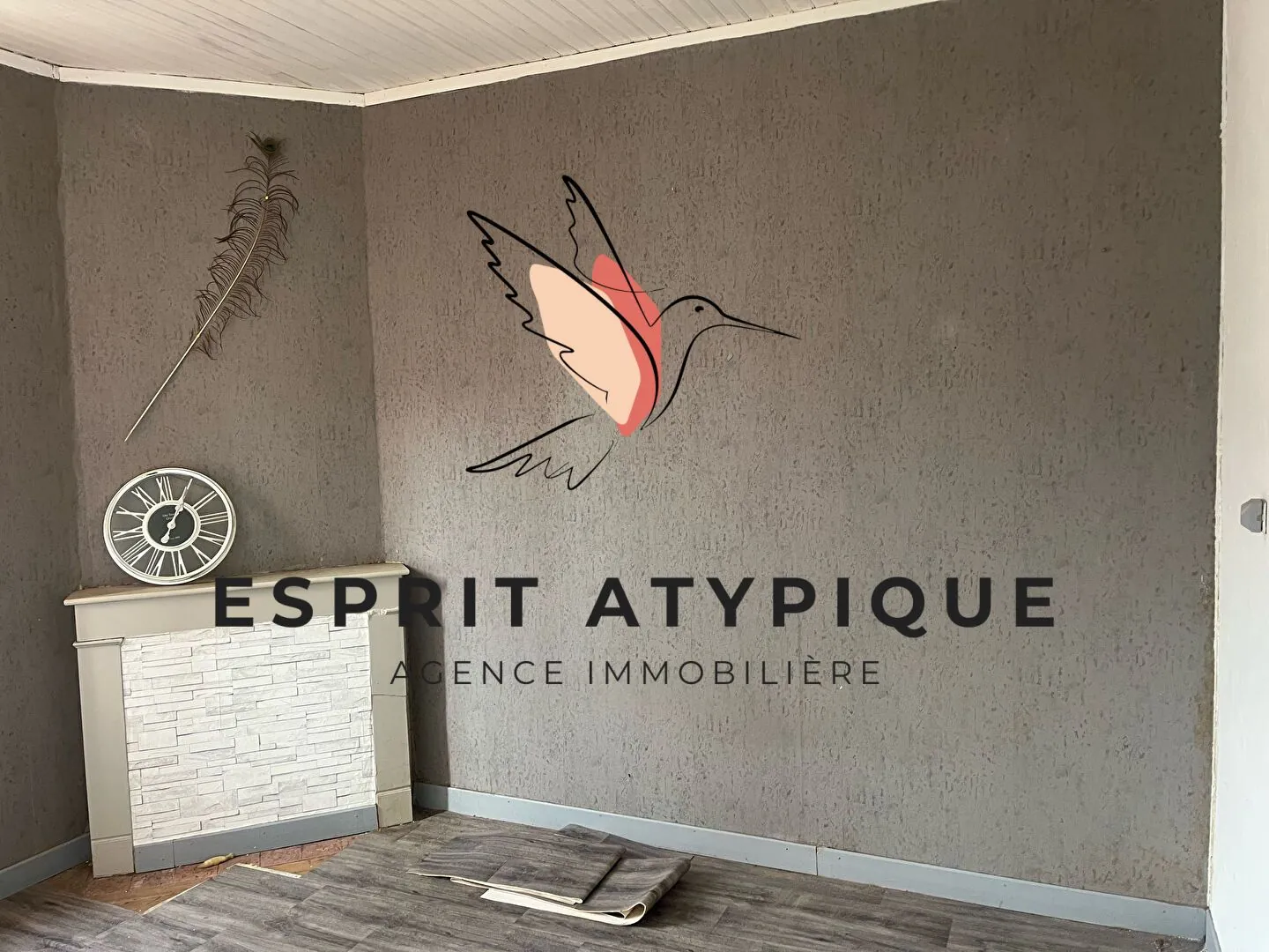 Immeuble de 173 m² avec deux appartements et local commercial à Rion des Landes