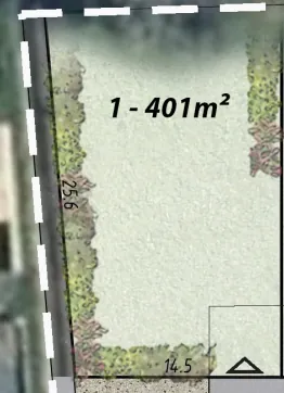 Terrain constructible 401 m2 à Les Mathes dans lotissement calme