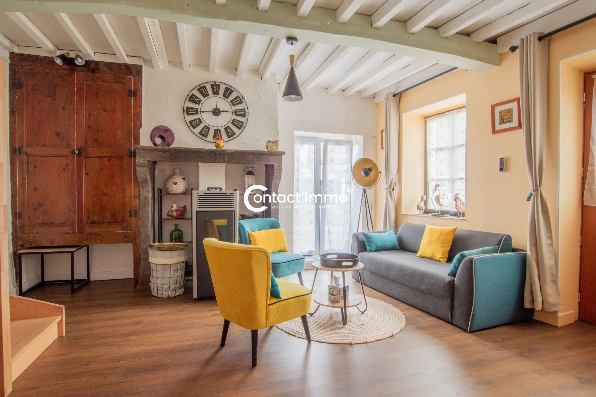 Maison 3 chambres avec cour à Jozé, potentiel gîte ou investissement locatif