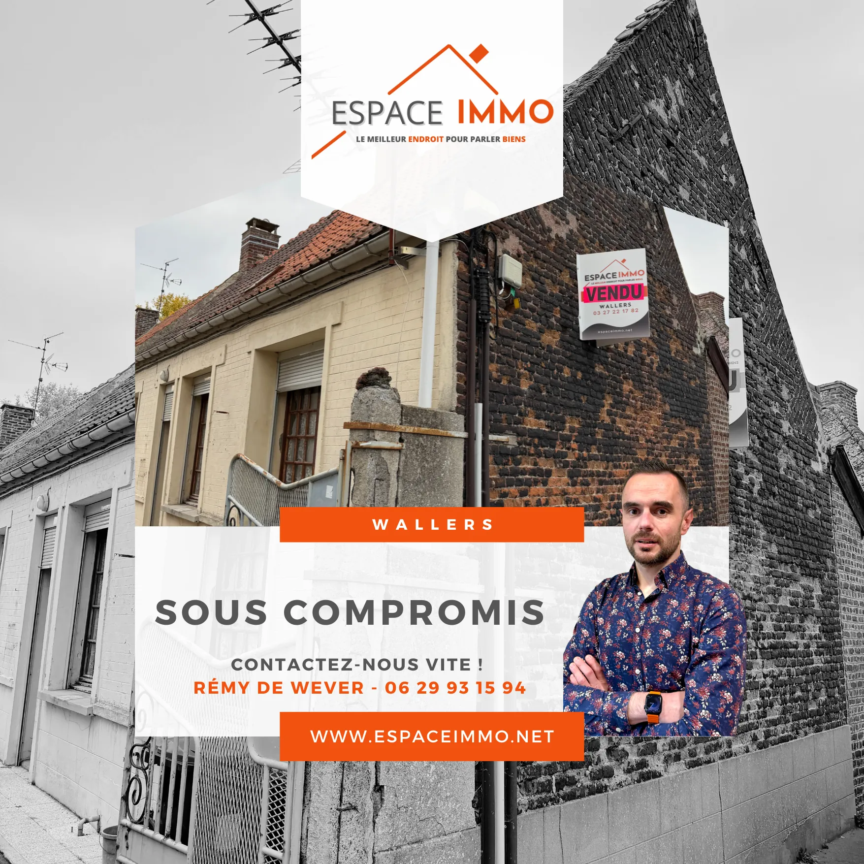 Maison à rénover à Wallers de 41 m² — Idéal premier achat ou investissement