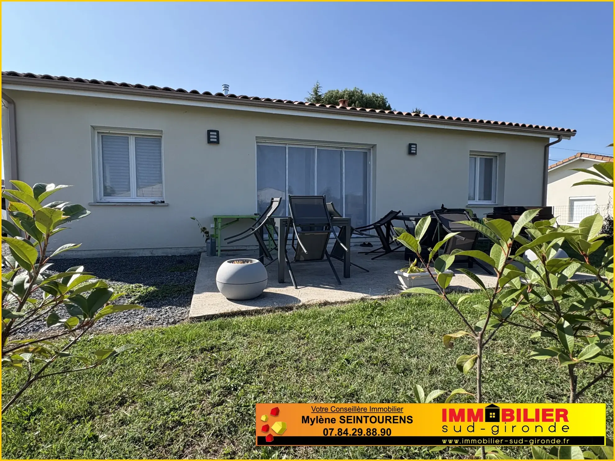 Belle maison neuve 3 chambres avec jardin à Castets et Castillon