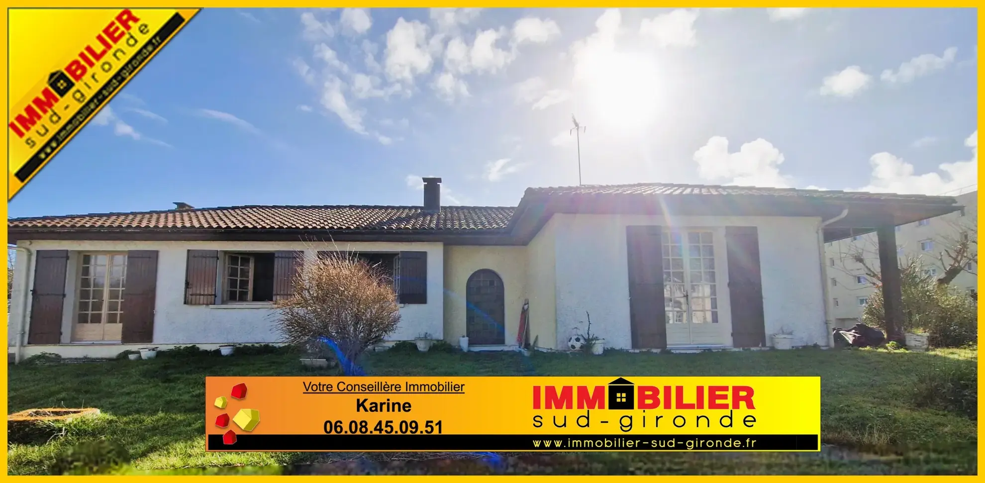 Maison familiale avec studio, jardin et garage à Bazas