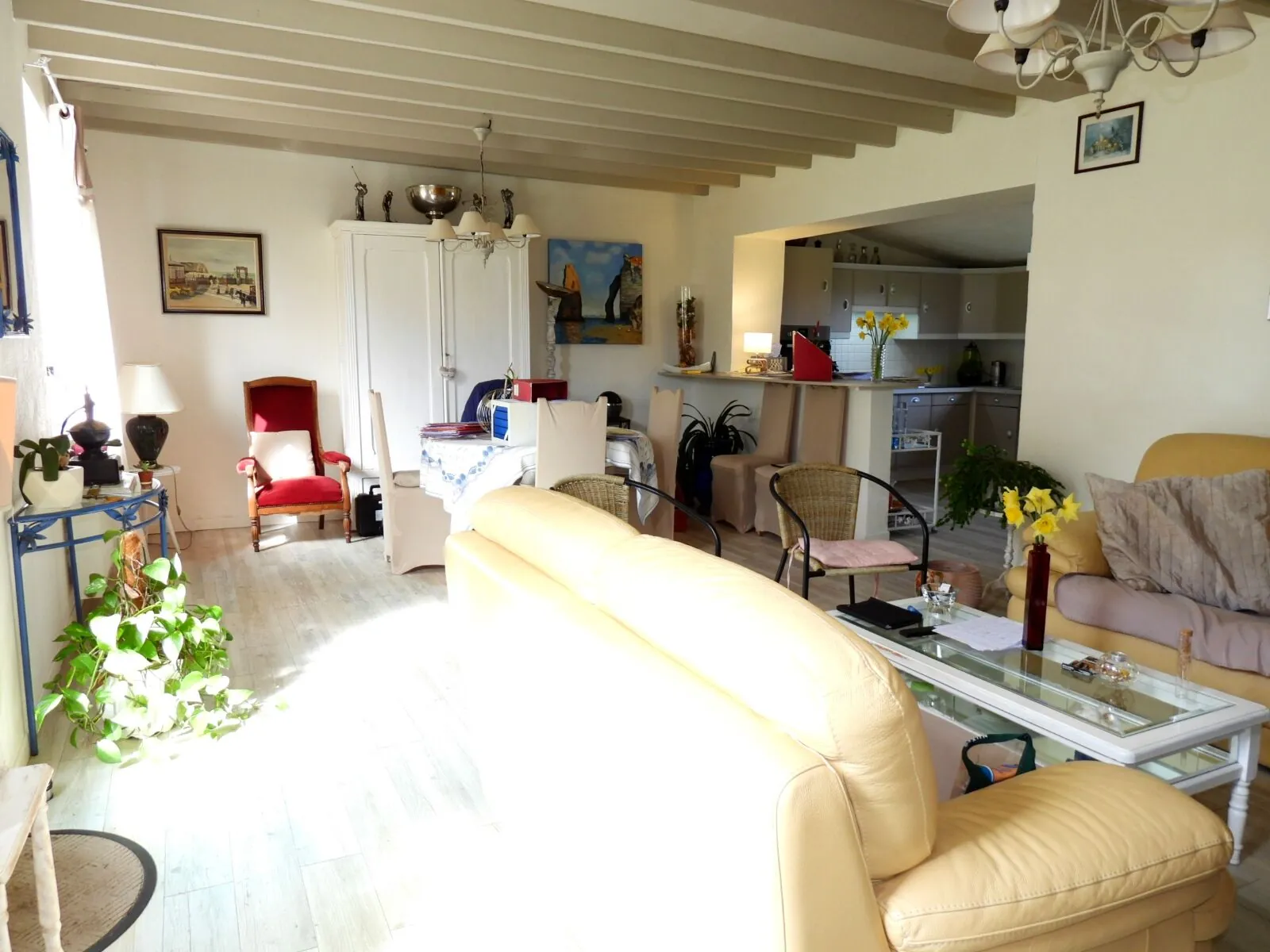 Longère en briques et silex à vendre proche d'Etretat et Fécamp 