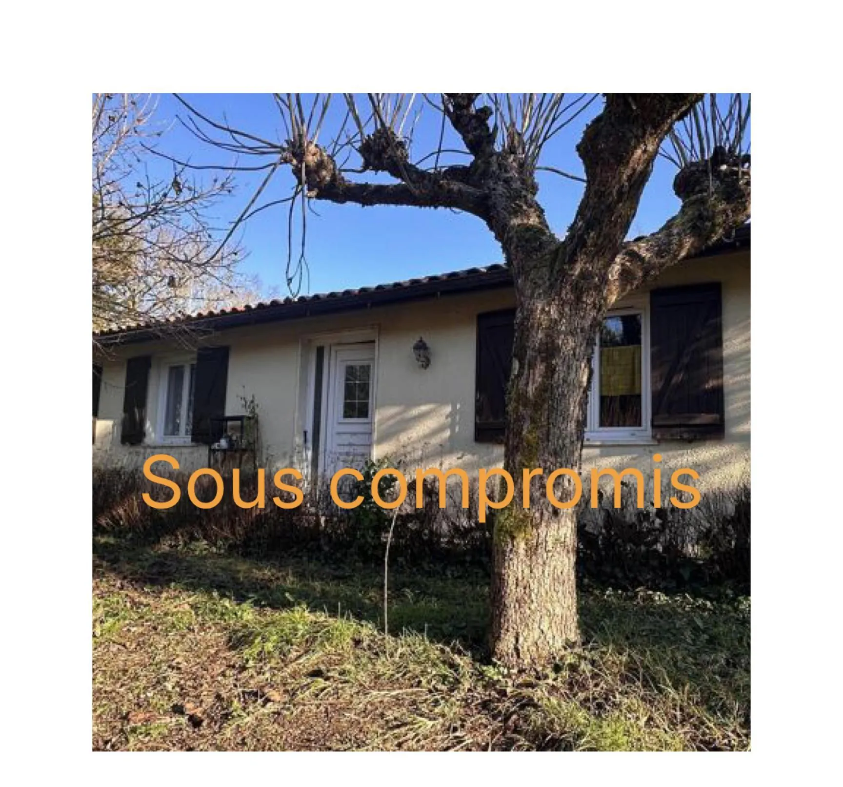 Belle maison de plain-pied à vendre à Cenac, 4 chambres, jardin et garage