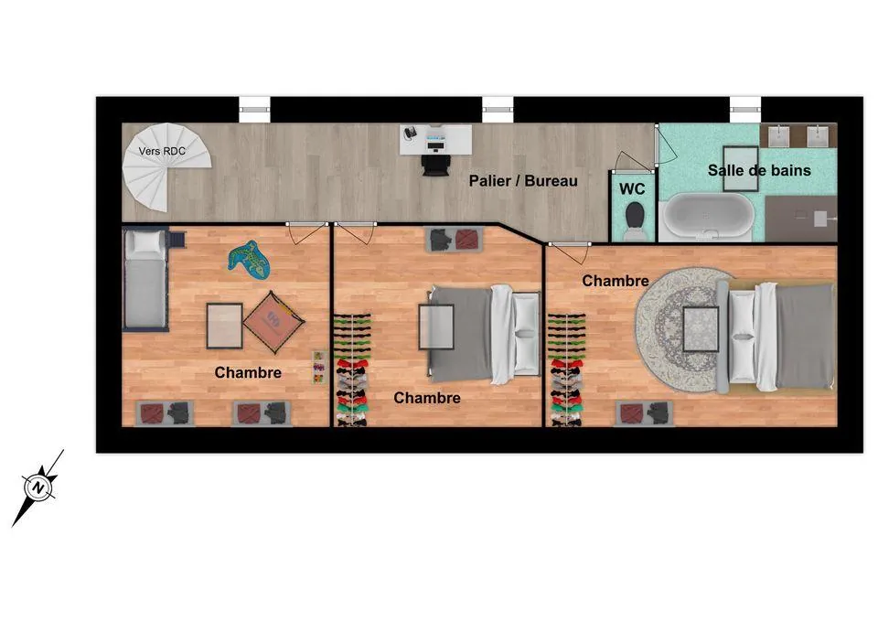 A vendre ensemble de deux maisons à Payré, secteur calme, potentiel de rénovation et revenu locatif immédiat 