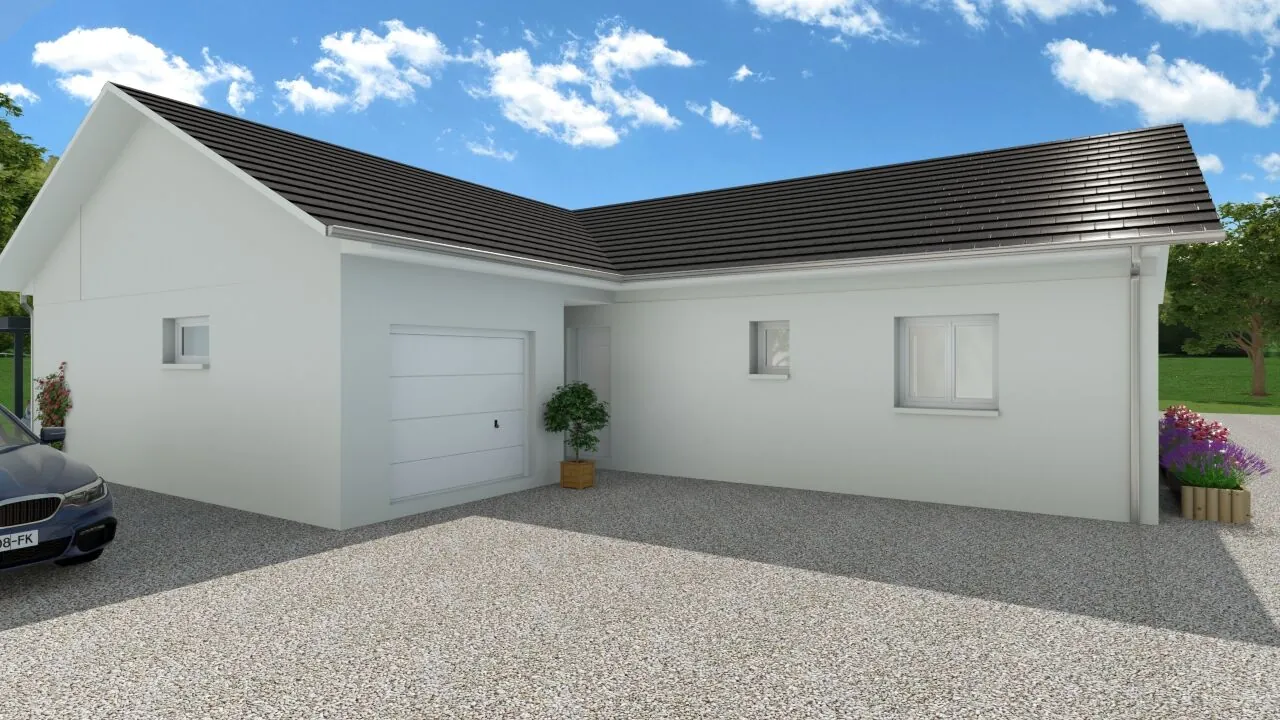 Maison neuve 90 m² avec jardin à Porte-des-Bonnevaux 