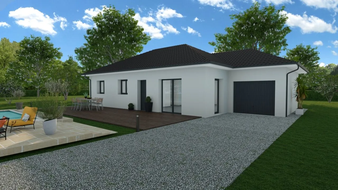 Maison neuve à Belley de 90m2 avec 3 chambres et prestations haut de gamme 