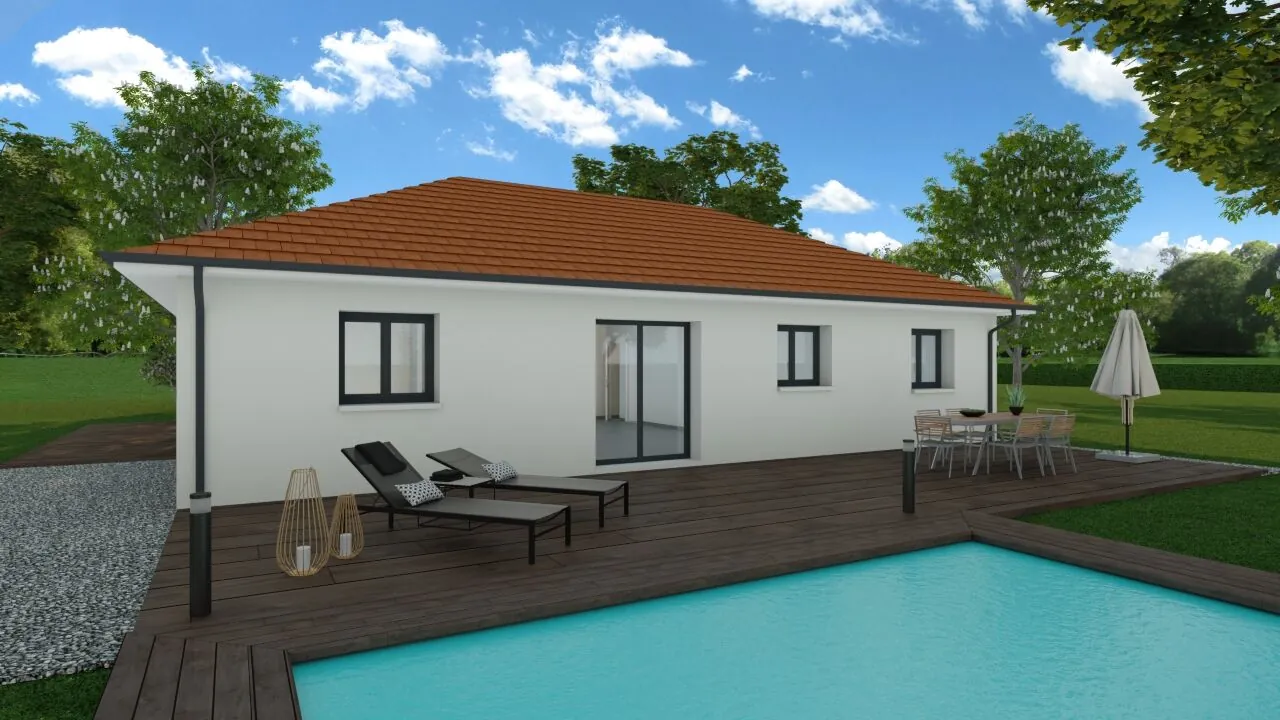 Maison neuve à Belley de 90m2 avec 3 chambres et prestations haut de gamme 