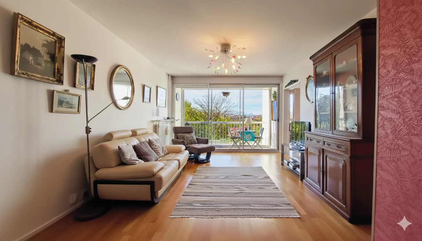 Appartement T4 lumineux avec vue panoramique sur les Pyrénées à Tarbes 