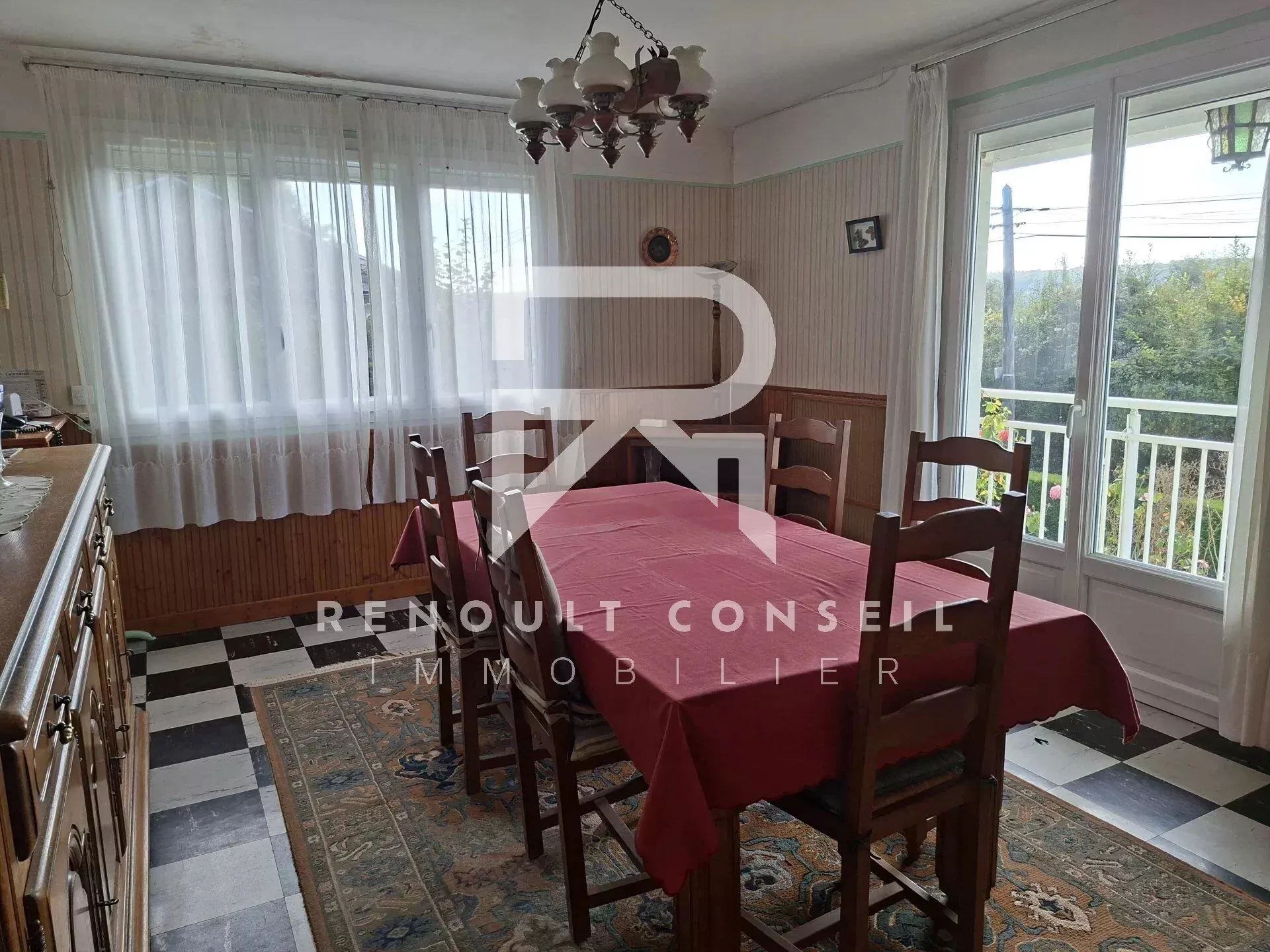 Maison à vendre à Beaumontel de 74 m² avec sous-sol et terrain de 920 m² 