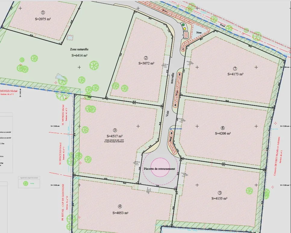 Terrains constructibles à vendre près de Mont-de-Marsan dans les Landes