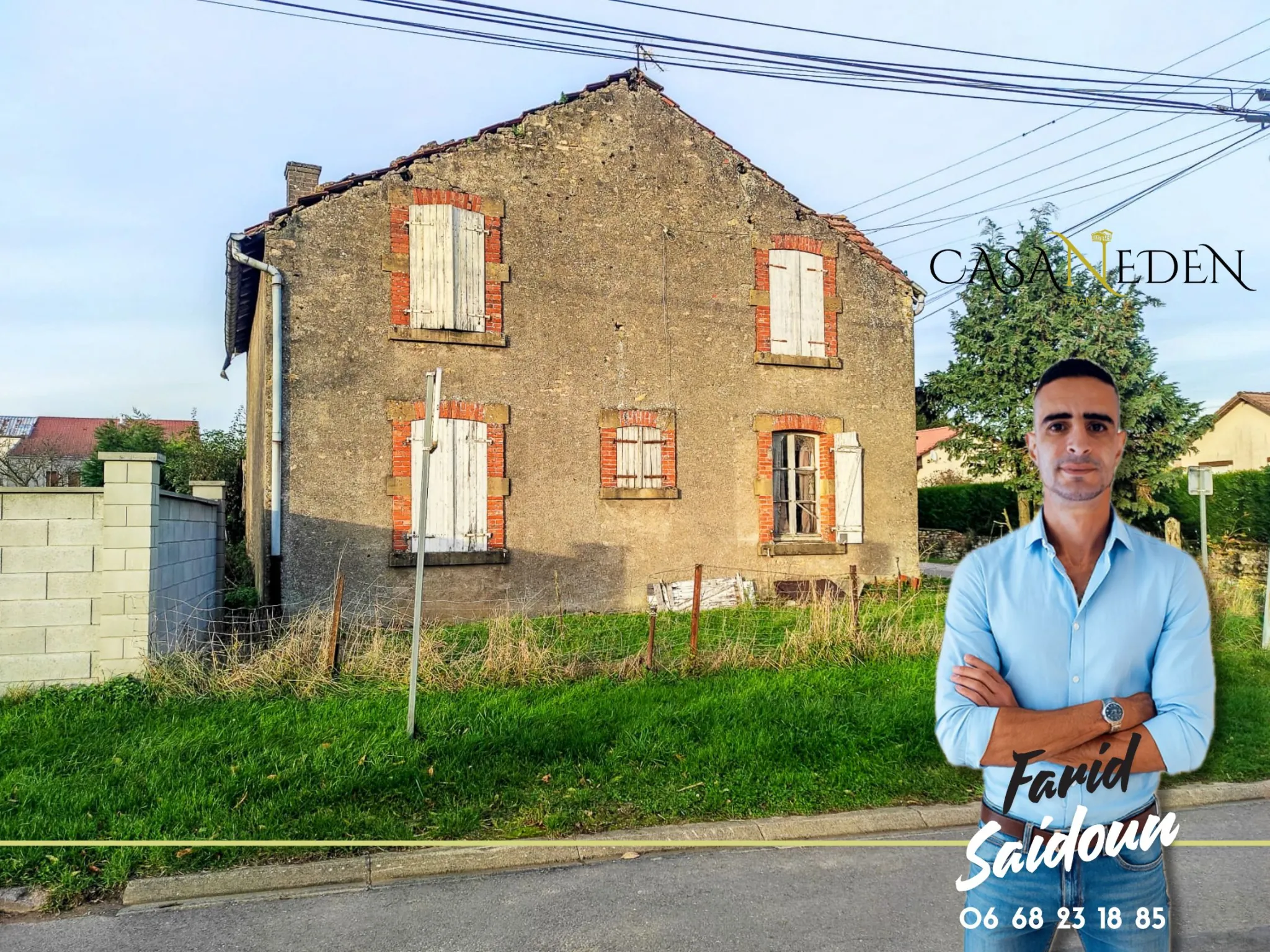 Maison à rénover sur terrain constructible à Longuyon proche frontière 