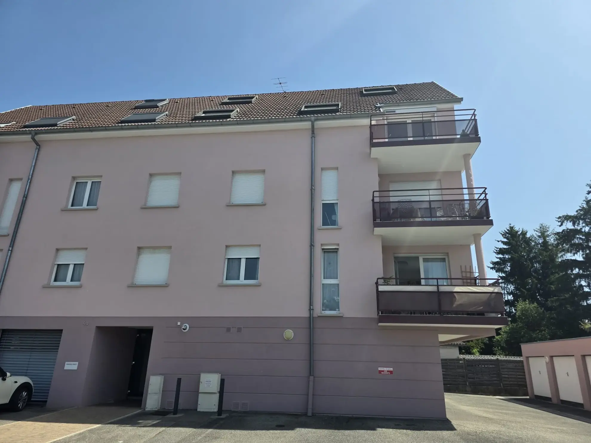 Duplex lumineux de 95m2 à Hirsingue au dernier étage avec garage 