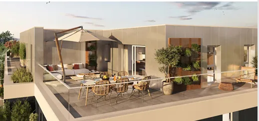 Appartement 2 pièces neuf à Pierrefitte-sur-Seine avec jardin et terrasse 