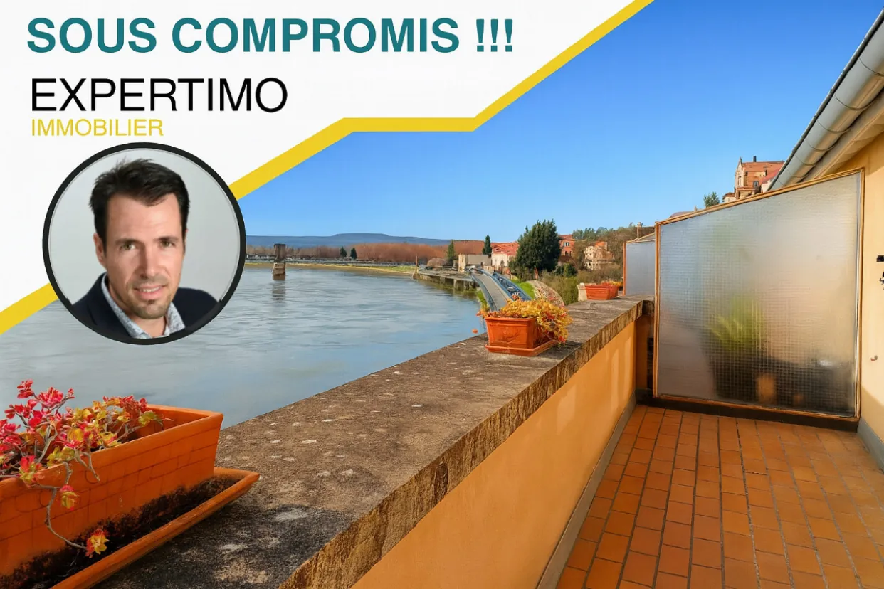 Appartement T3 avec terrasse et vue sur la Saône à Trévoux