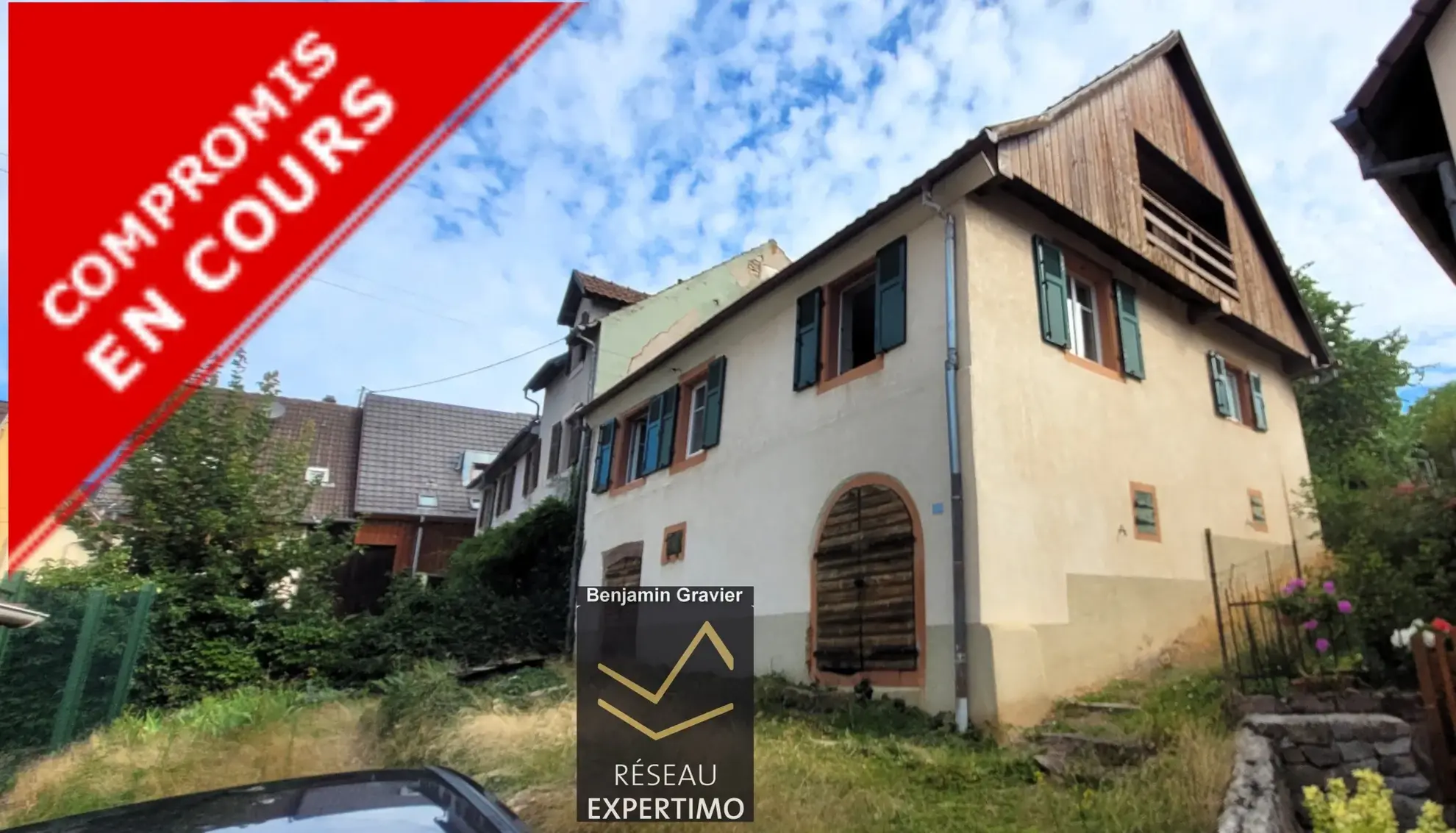 Maison jumelée à rénover de 80 m² avec jardin à Gunsbach