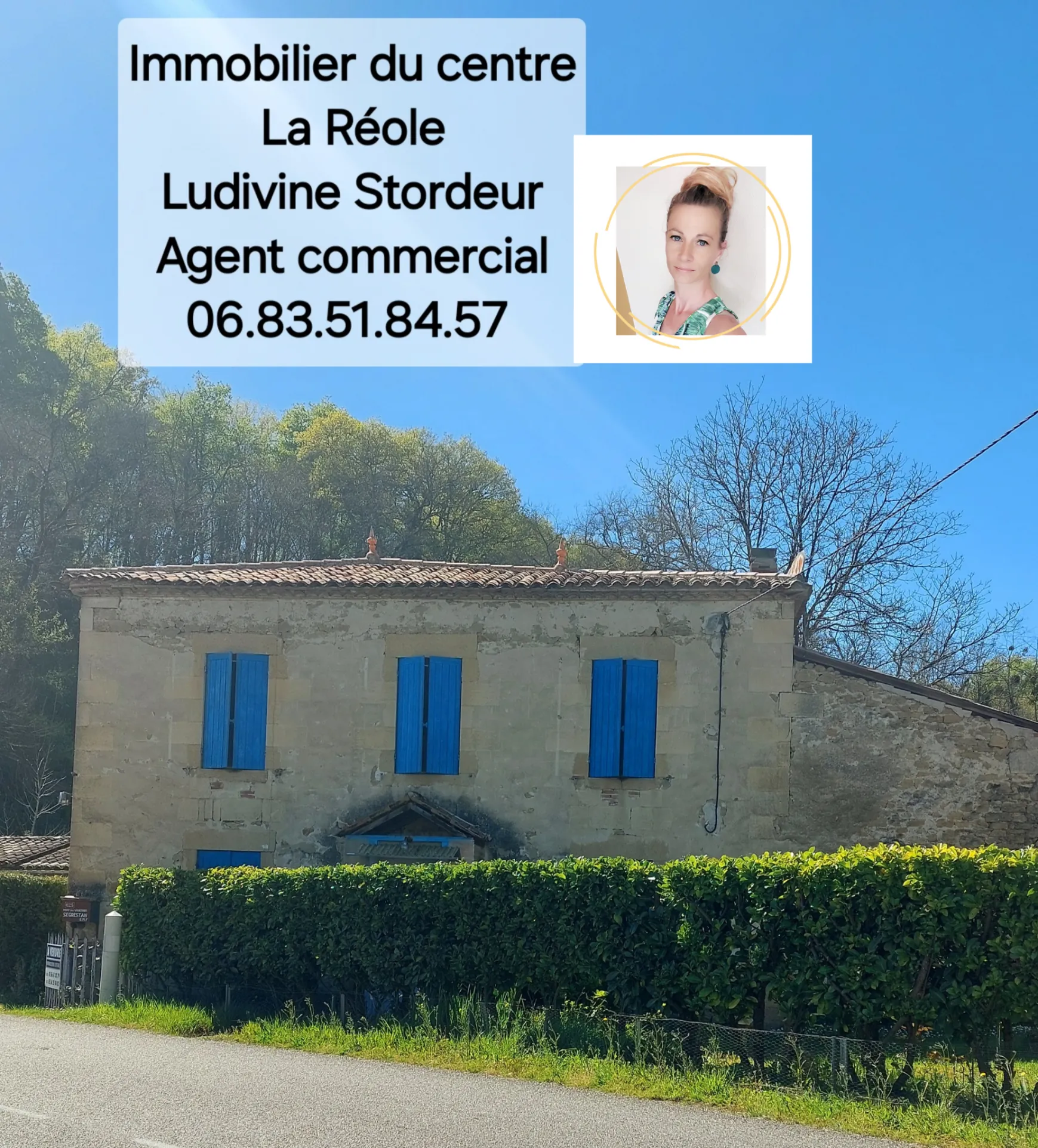 Maison en pierre à rénover avec jardin de 7155 m² près de La Réole