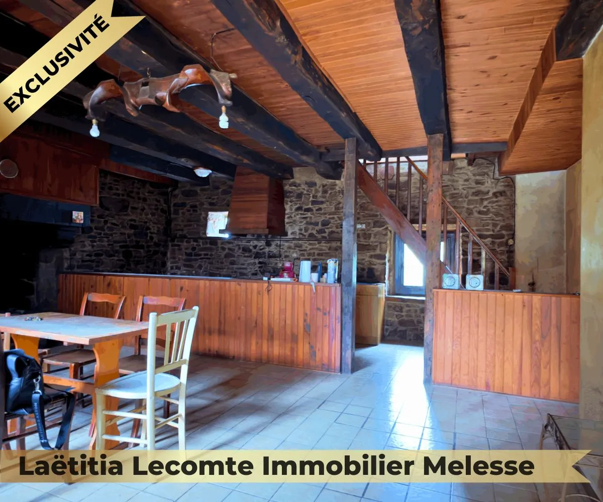 Maison en pierre à rénover à Melesse - Charme et potentiel au bord du canal 