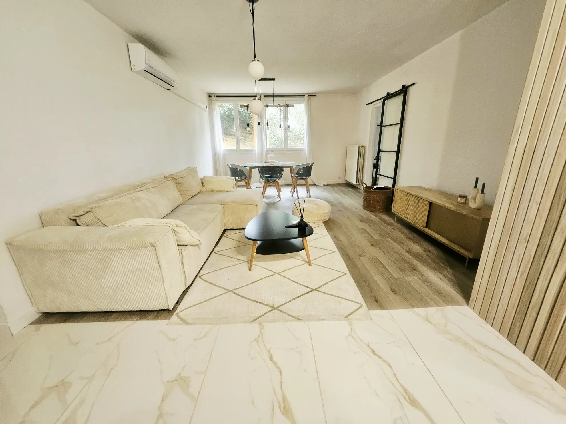 Bel appartement T4 rénové à Marseille, résidence sécurisée - 75 m²