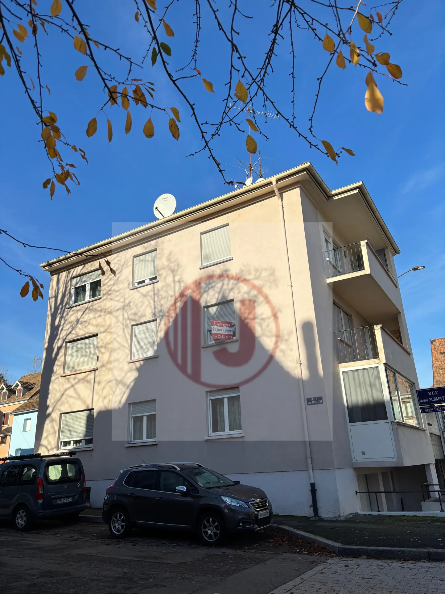 Appartement 4 pièces lumineux avec balcon, parking et cave au Vieux Dornach 