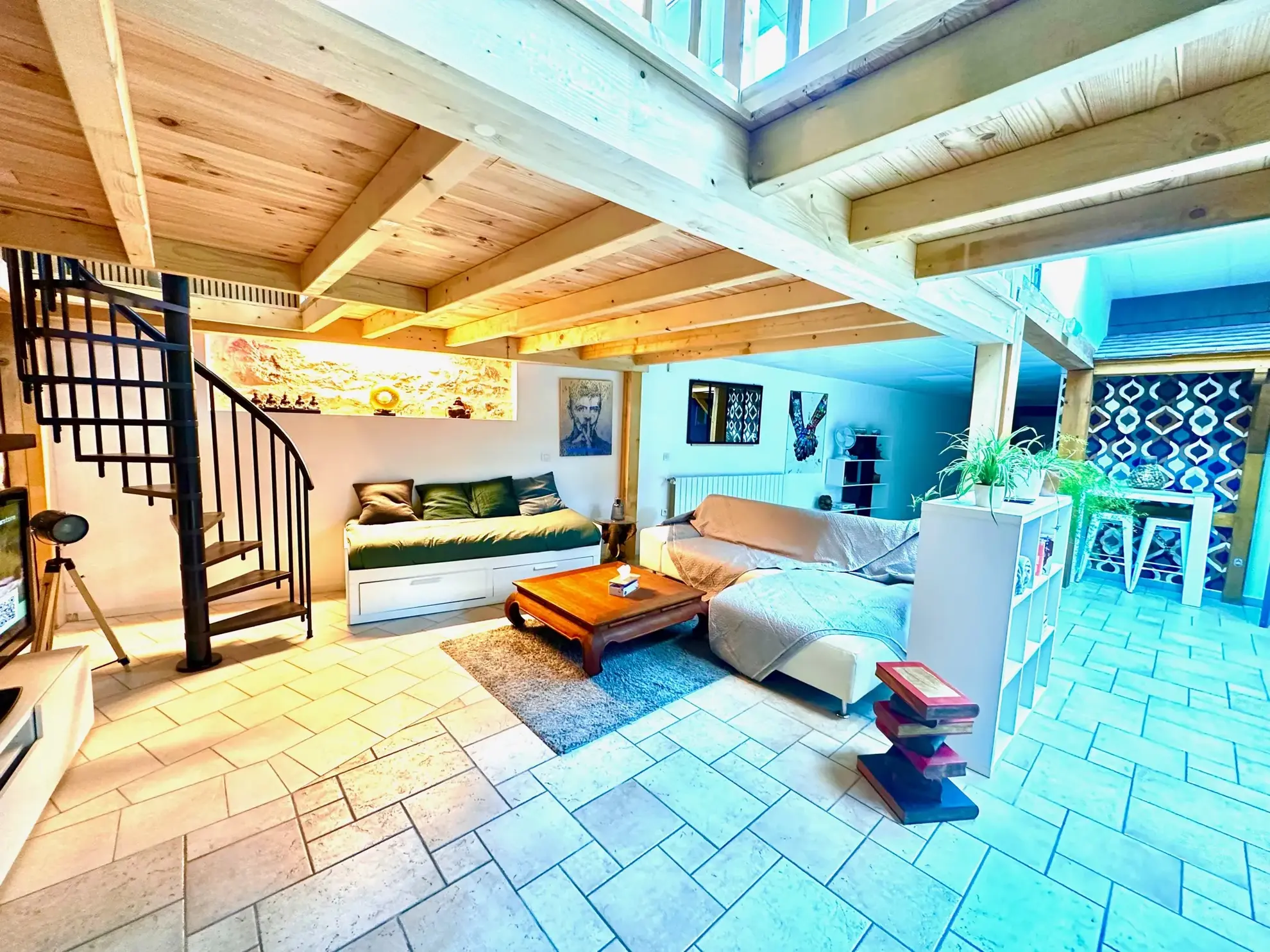 Magnifique loft rénové avec espace commercial indépendant à Lourdes 