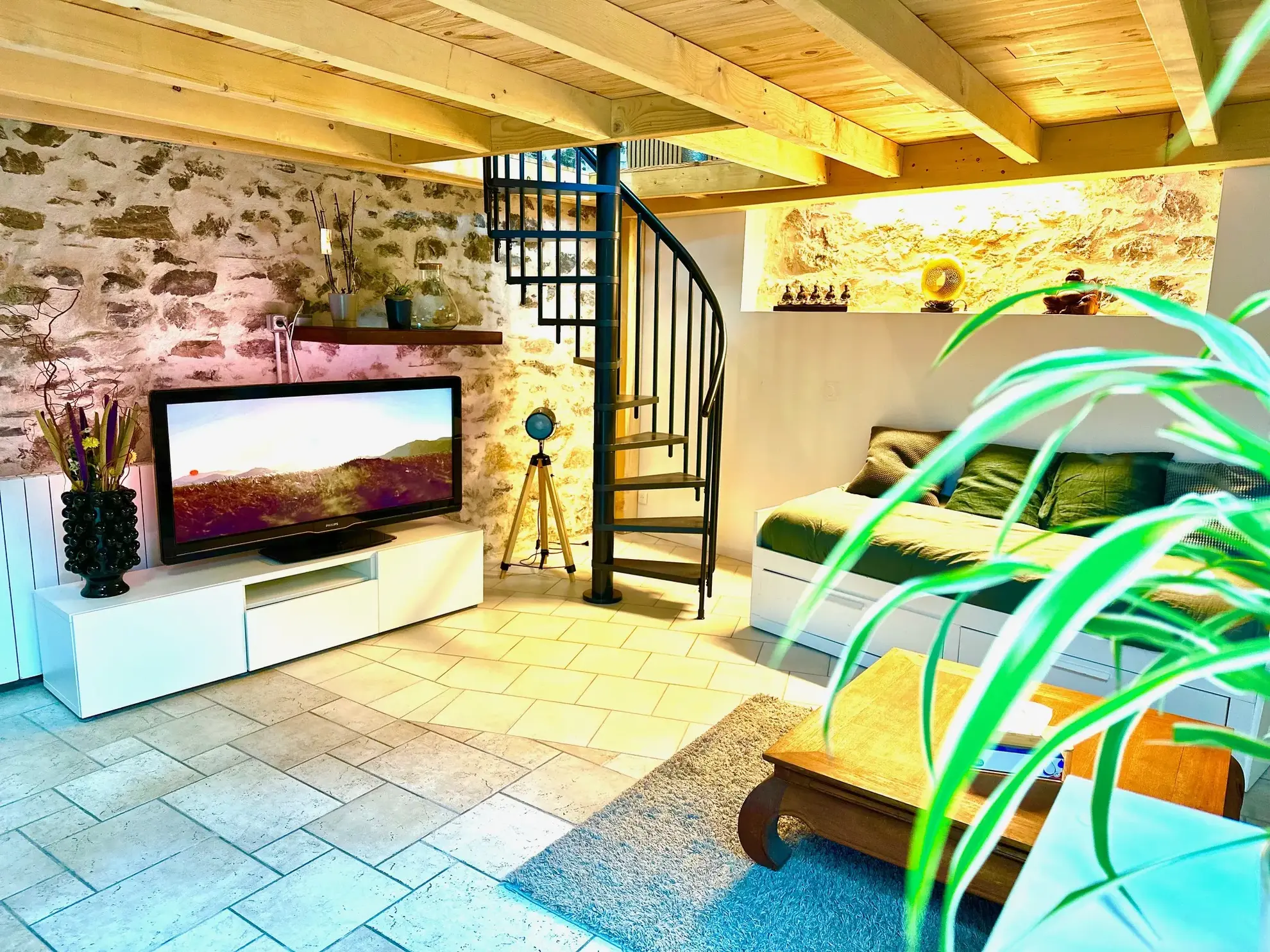 Magnifique loft rénové avec espace commercial indépendant à Lourdes 