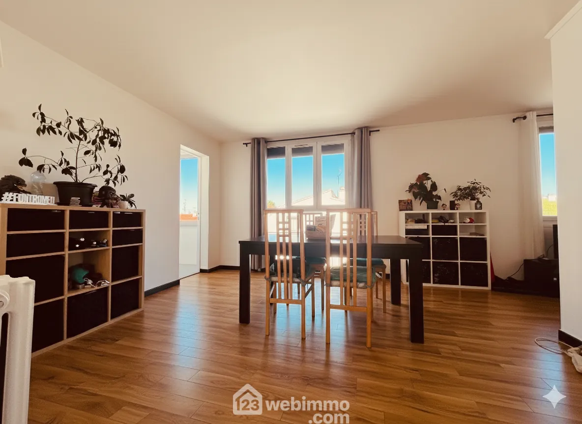 Appartement traversant de 68m² avec Vue sur les Corbières à Perpignan