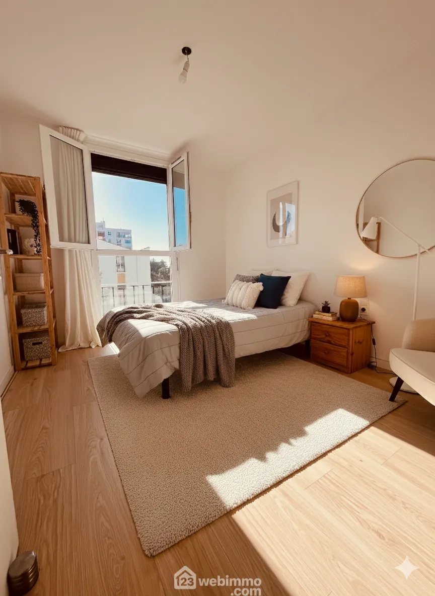 Appartement traversant de 68,65 m² avec loggia à Perpignan - Vue sur les Corbières 