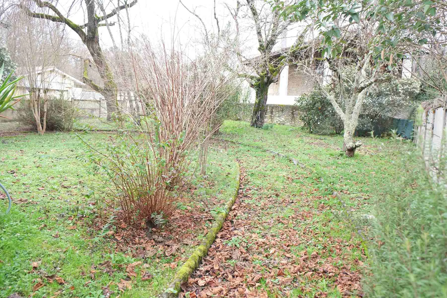 Ensemble immobilier à Generac avec dépendances, terrain arboré et potentiel de rénovation 