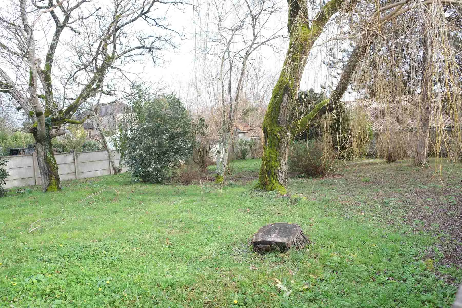 Ensemble immobilier à Generac avec dépendances, terrain arboré et potentiel de rénovation 