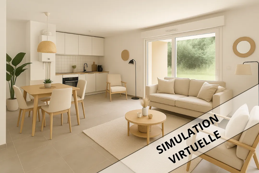 À vendre appartement 3 pièces avec jardin privé à Norroy-le-Veneur