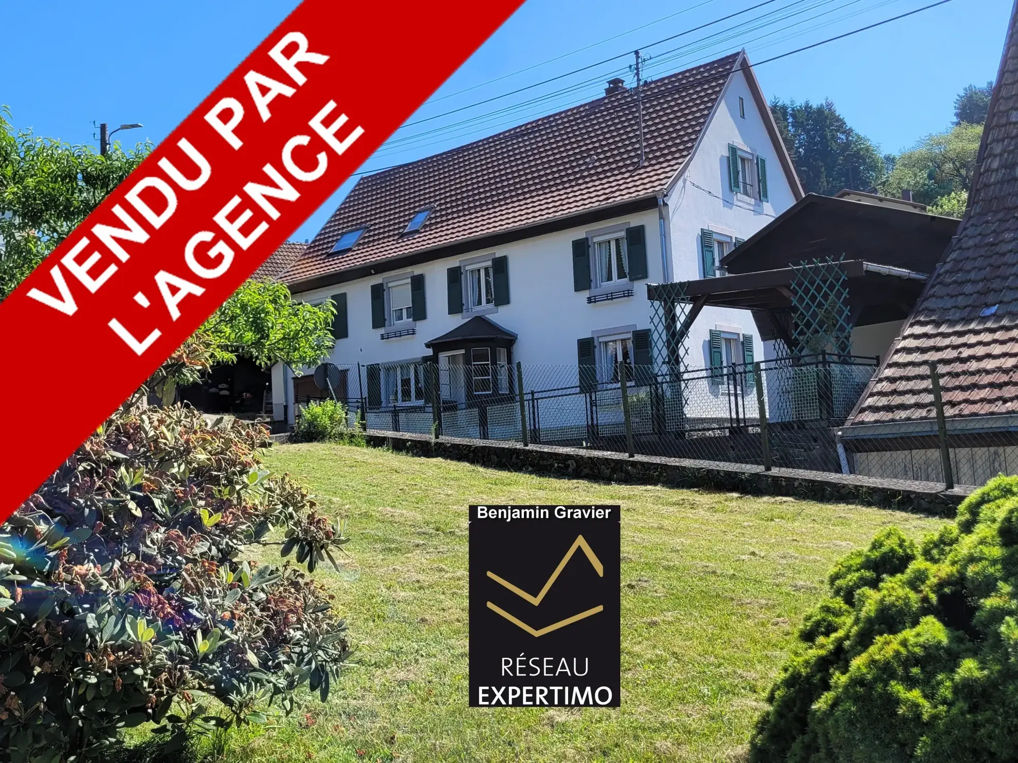 Spacieuse maison familiale de 220 m² sur 14,67 ares avec ruisseau à Soultzeren