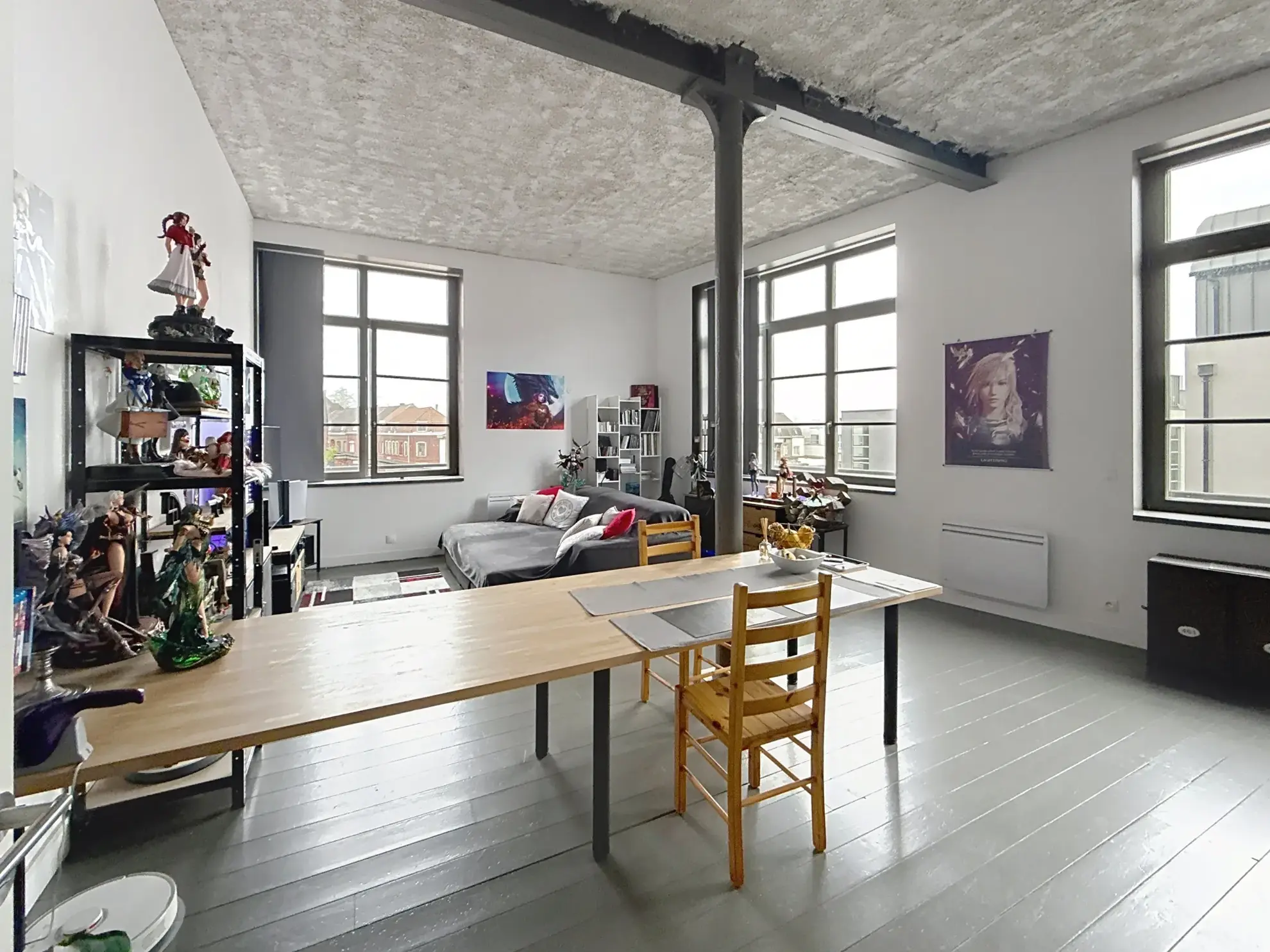 Loft lumineux de 60 m² à Tourcoing dans une ancienne usine rénovée 