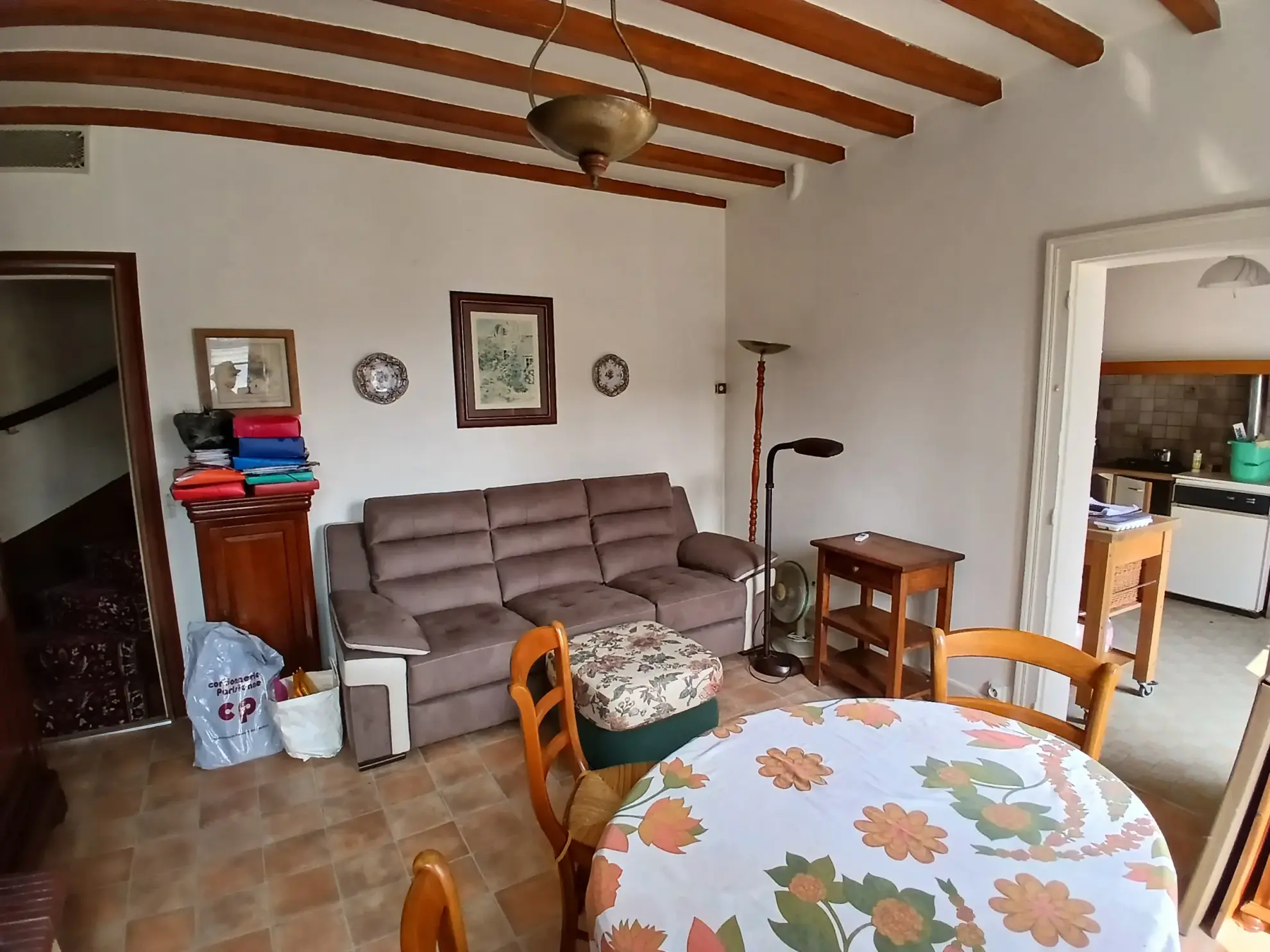 Maison de ville à vendre à Villiers-sur-Loir proche de Vendôme, 63 m² avec terrasse et garage 