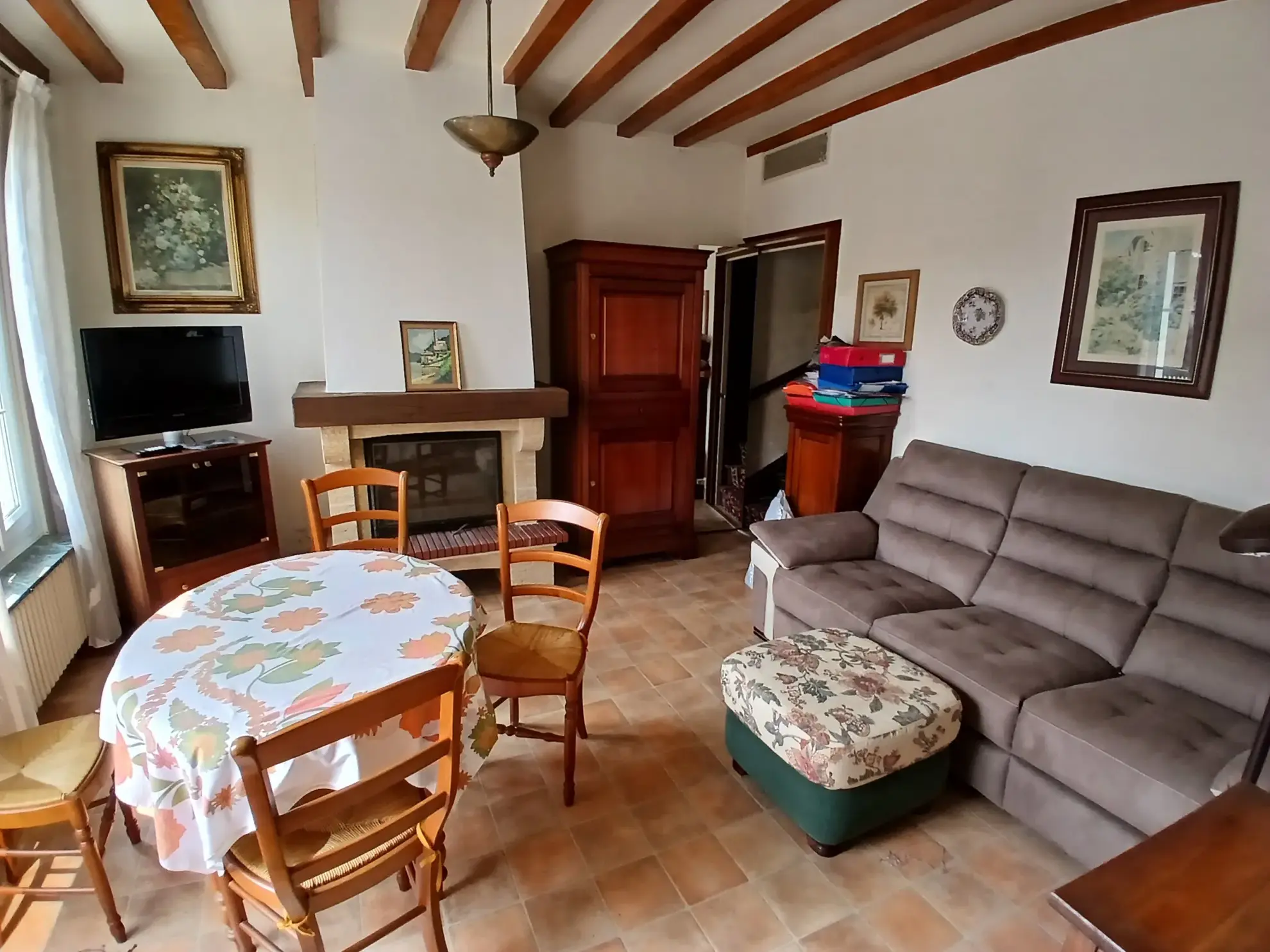 Maison de ville à vendre à Villiers-sur-Loir proche de Vendôme, 63 m² avec terrasse et garage 