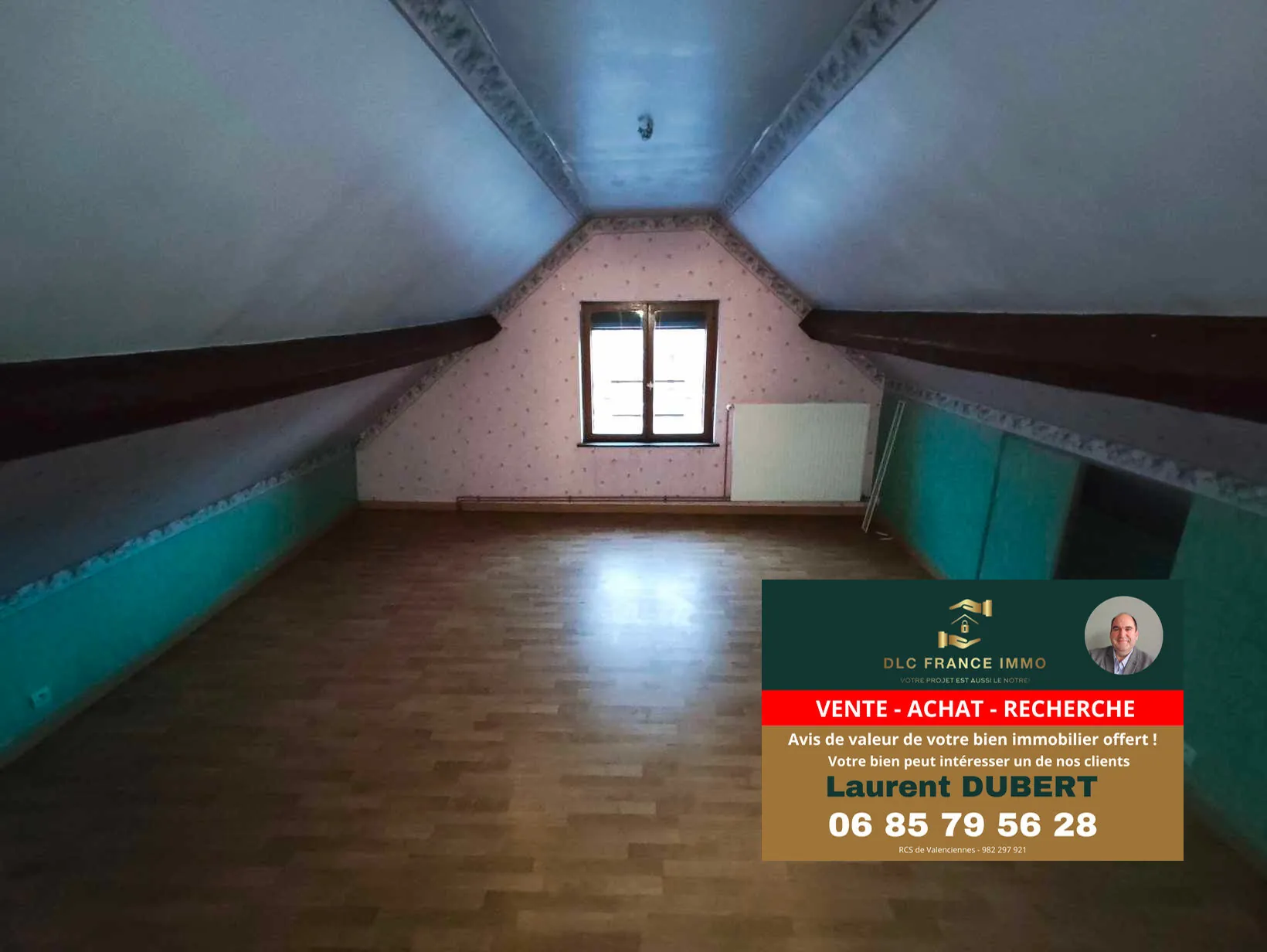 Maison de plain-pied à vendre à BACHANT avec 3 chambres, garage et jardin 