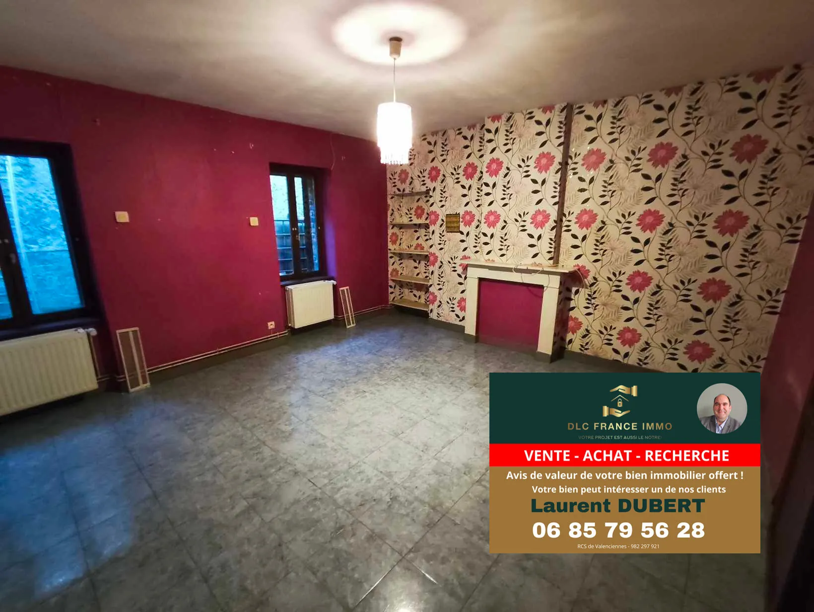 Maison de plain-pied à BACHANT avec 3 chambres, garage et jardin 