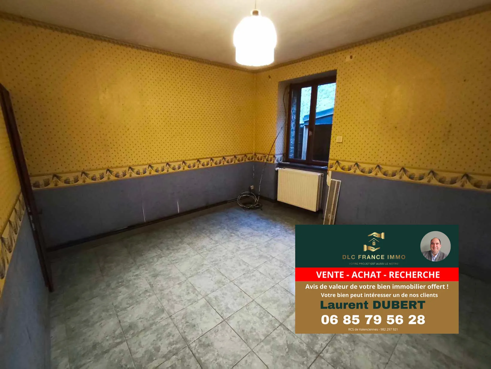 Maison de plain-pied à BACHANT avec 3 chambres, garage et jardin 