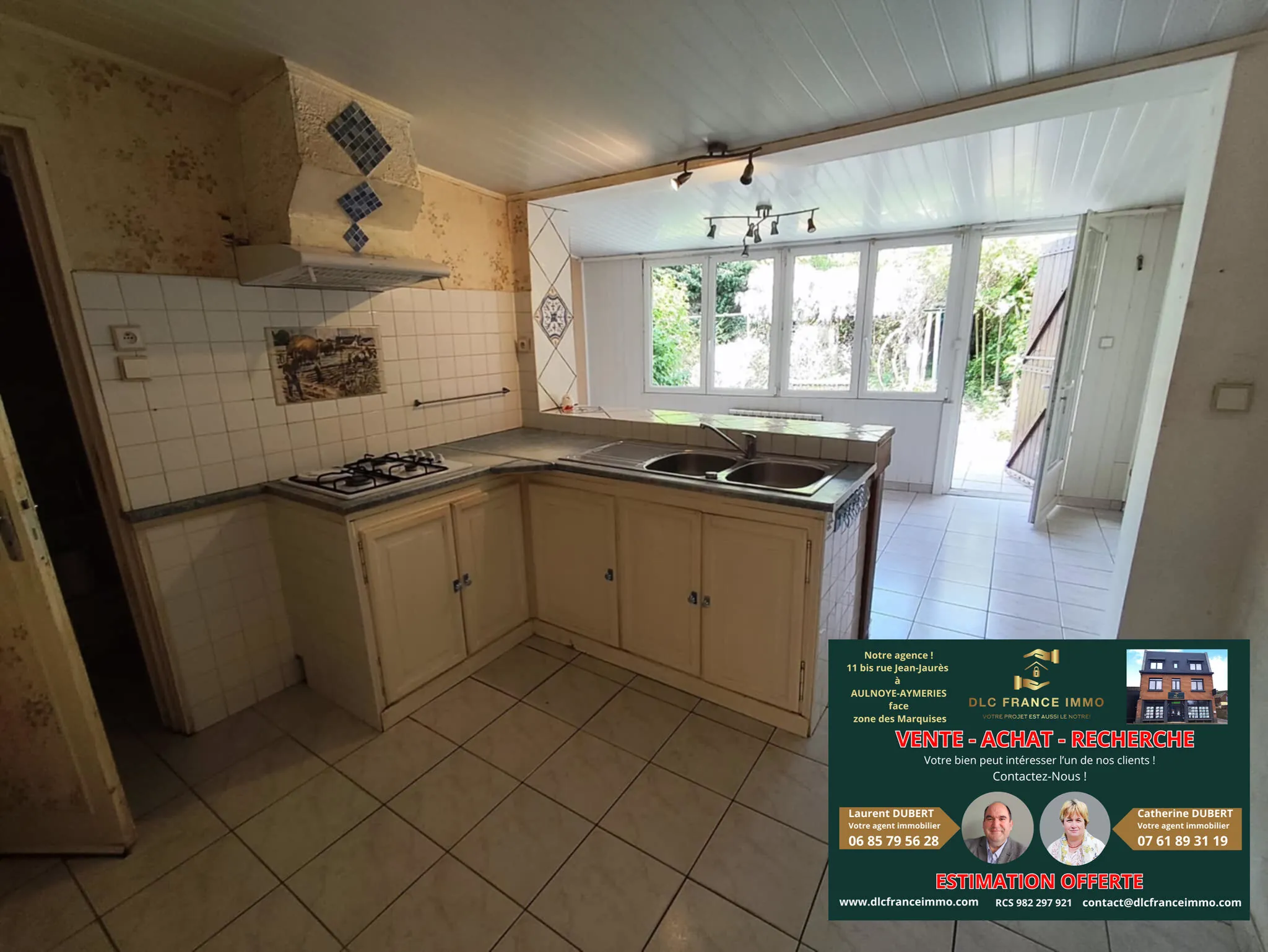 Maison semi-individuelle à Rousies avec garage, terrasse et terrain de 335 m² 