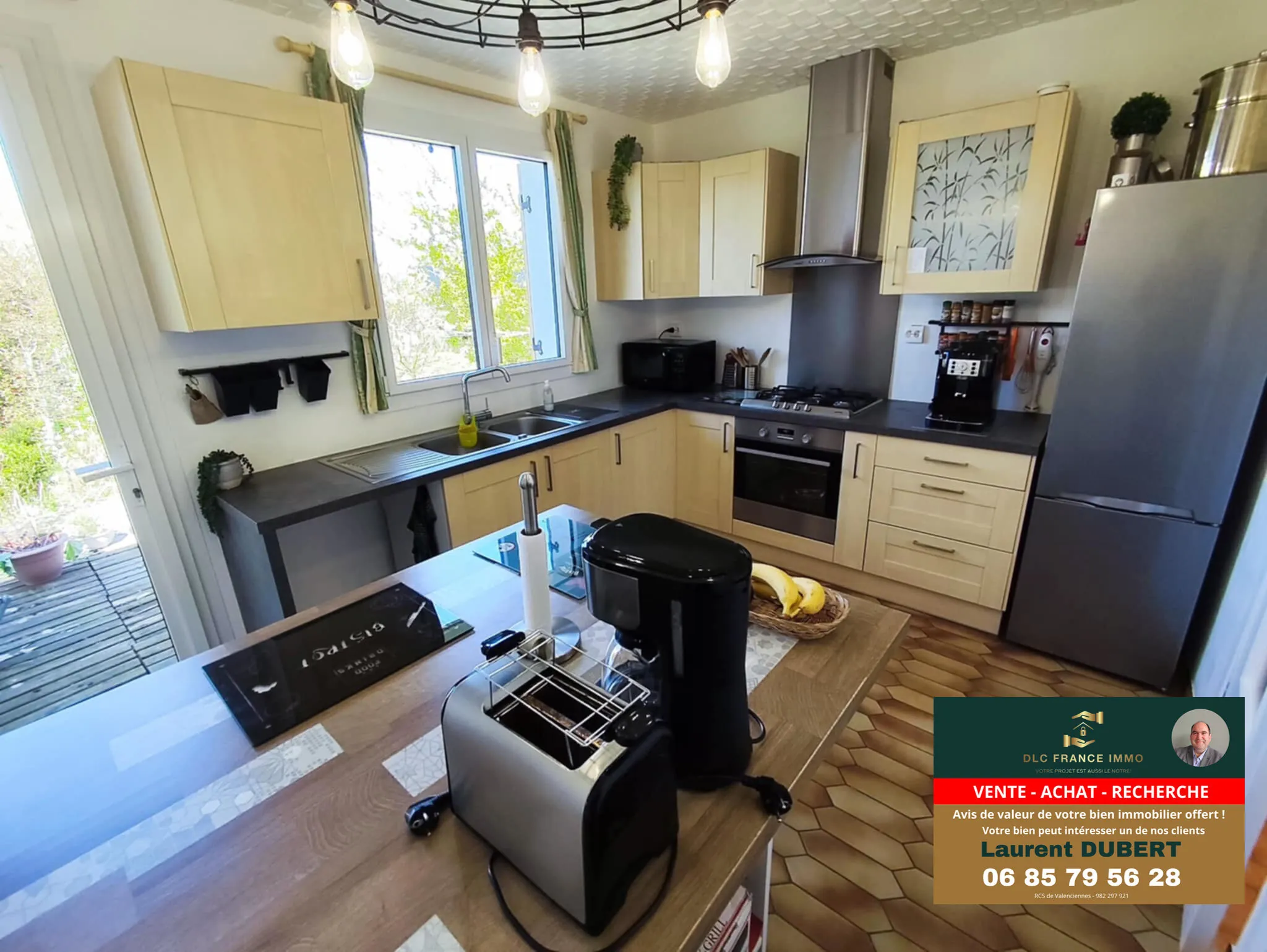 Maison semi-plain-pied à vendre à Berlaimont sur terrain arboré 