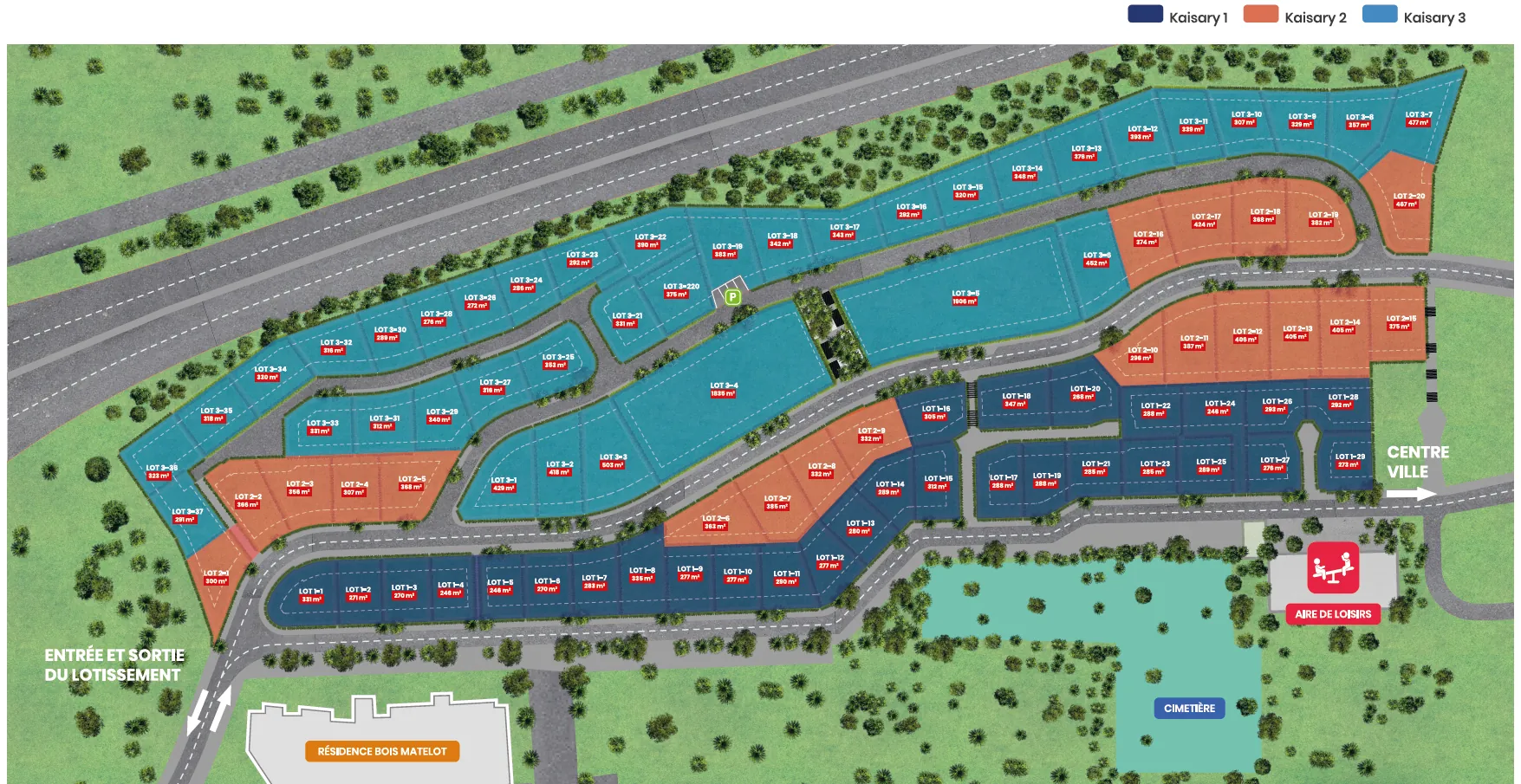 Terrain viabilisé de 429 m² avec vue mer à Grands-Bois, Saint-Pierre 