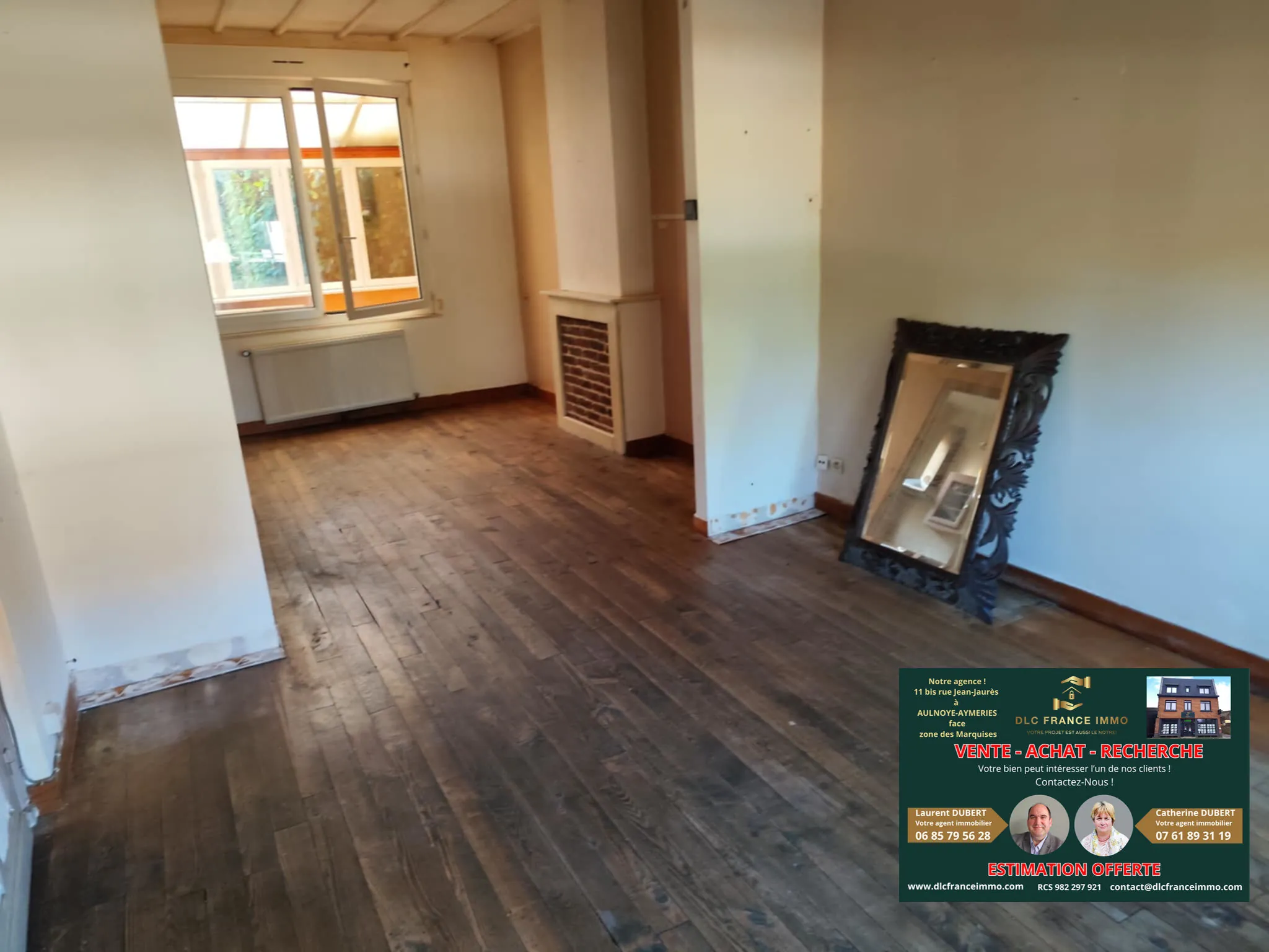 Maison à vendre au Le Quesnoy avec jardin, garage et grande chambre 