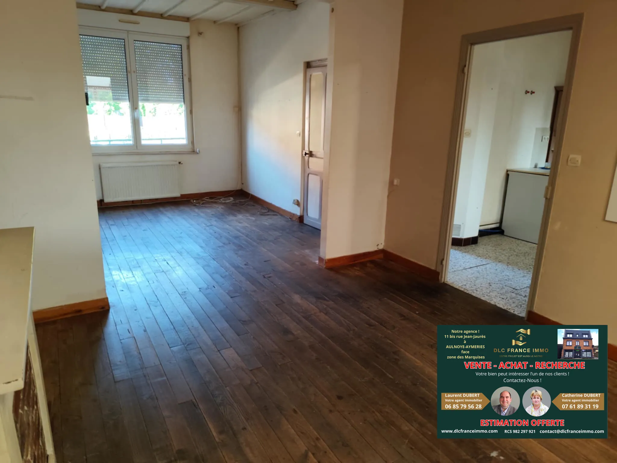 Maison à vendre au Le Quesnoy avec jardin, garage et grande chambre 