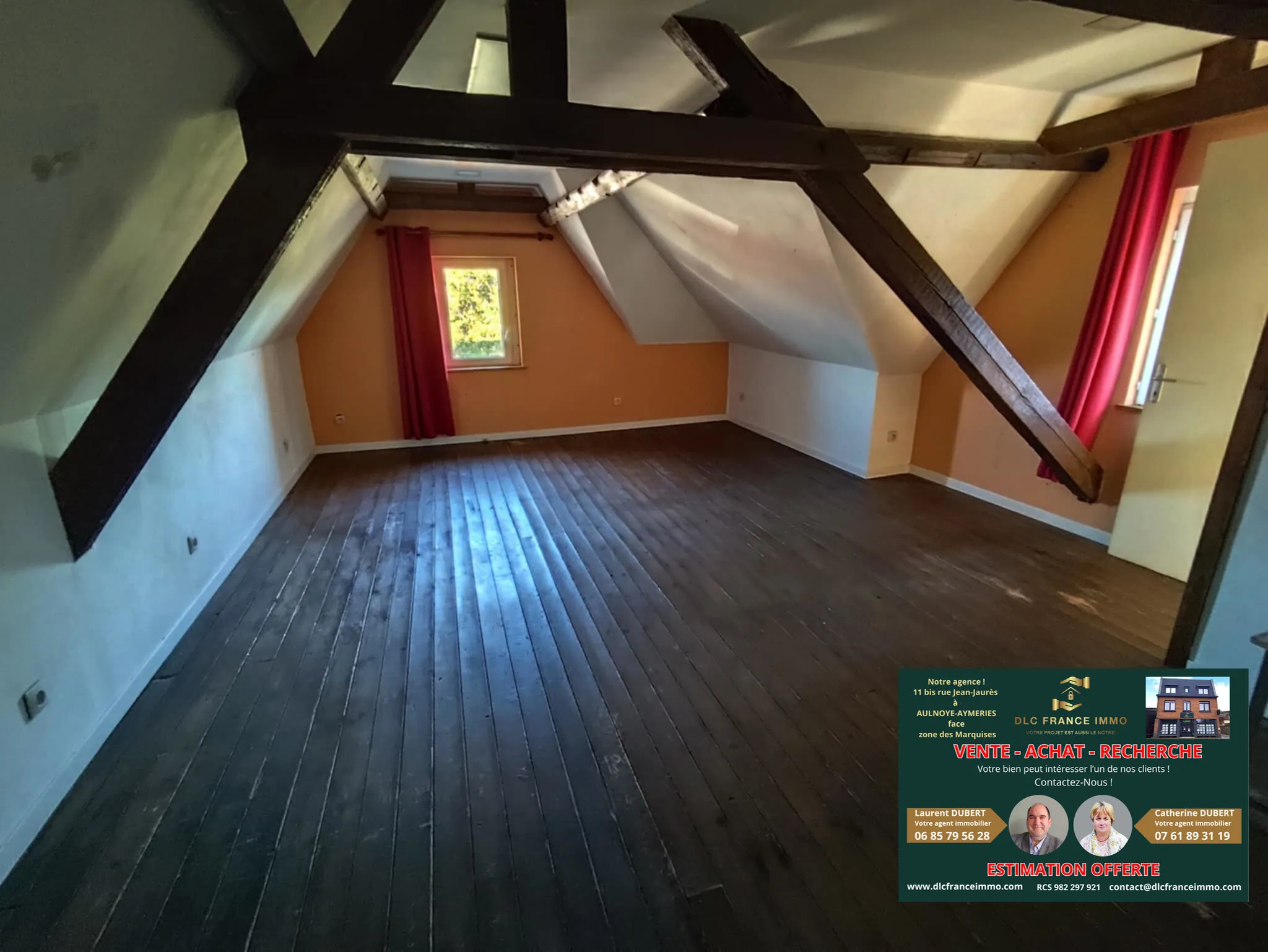 Maison à vendre à Le Quesnoy avec jardin, garage et grande chambre pour adolescent 