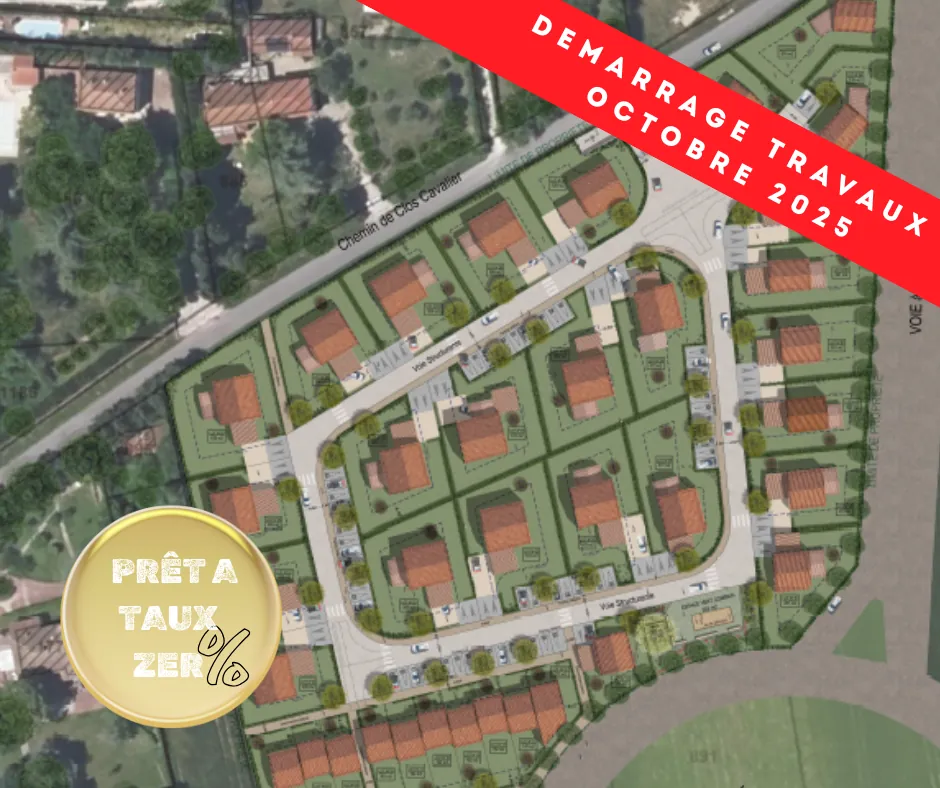 Terrain constructible à Orange avec vue imprenable sur le Ventoux et Dentelles de Montmirail 