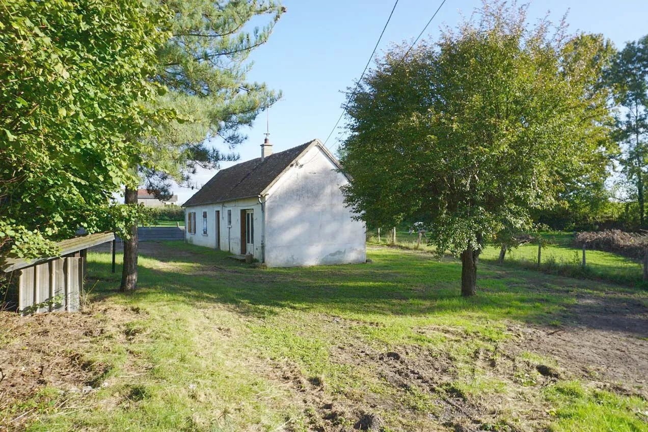Maison de plain-pied à rénover avec garage et jardin à Dompière-sur-Besbre 